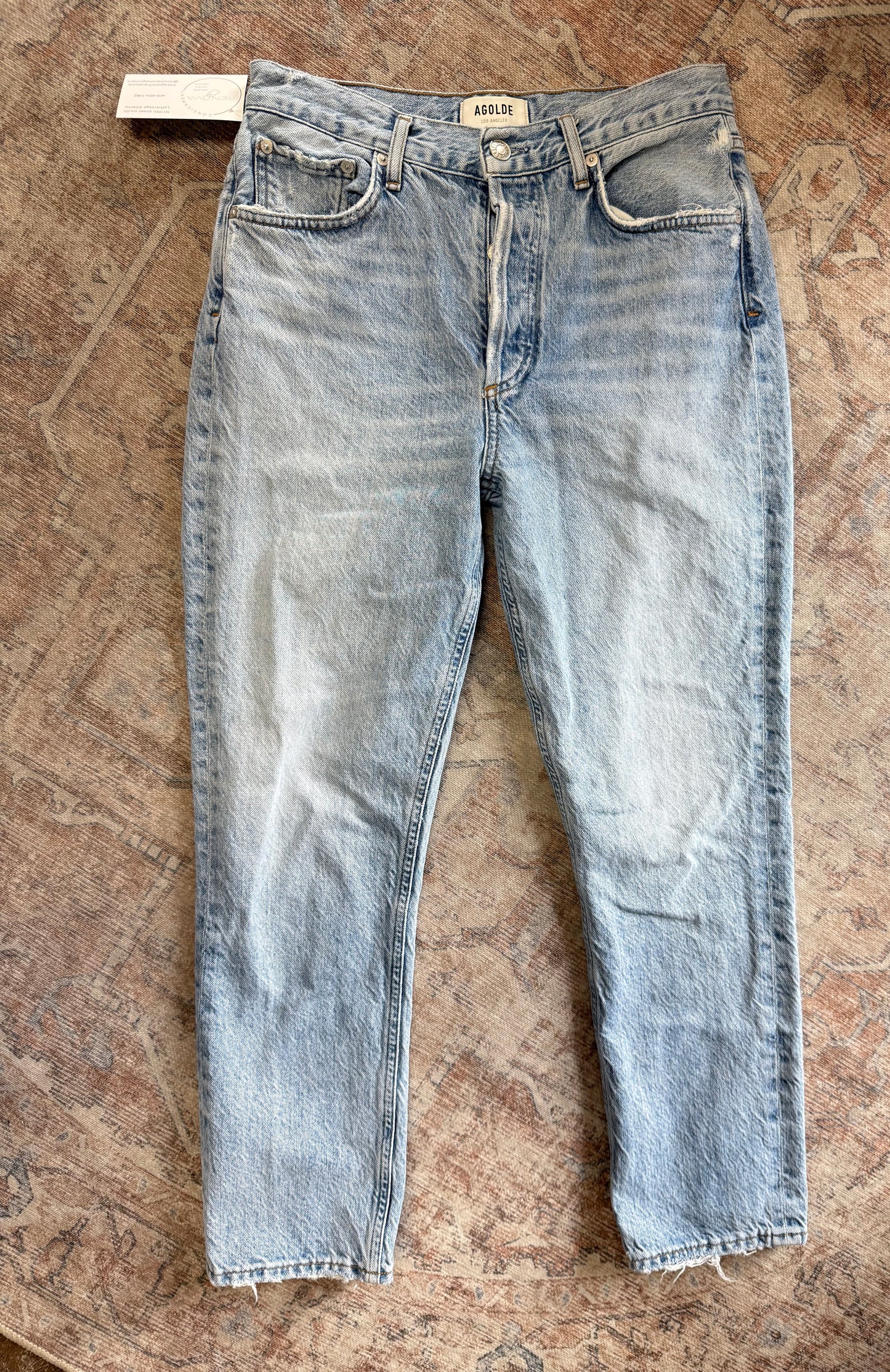 Agolde Riley Straight HR Jeans (26x27)