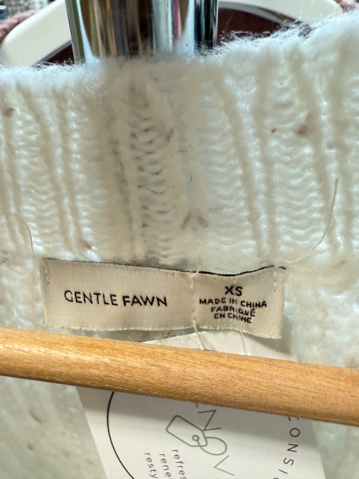 Gentle Fawn Oversized V Neck Sweater (XS)