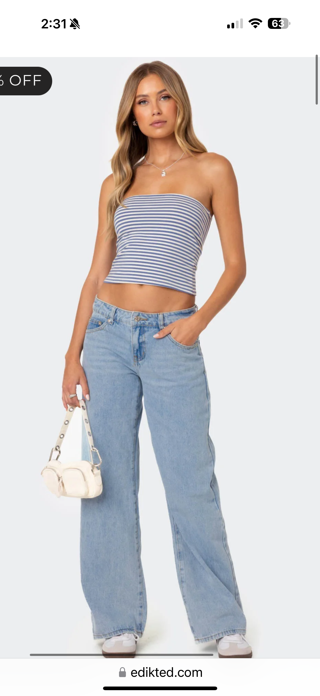 Edikted Raelynn Low Rise Jeans (M)