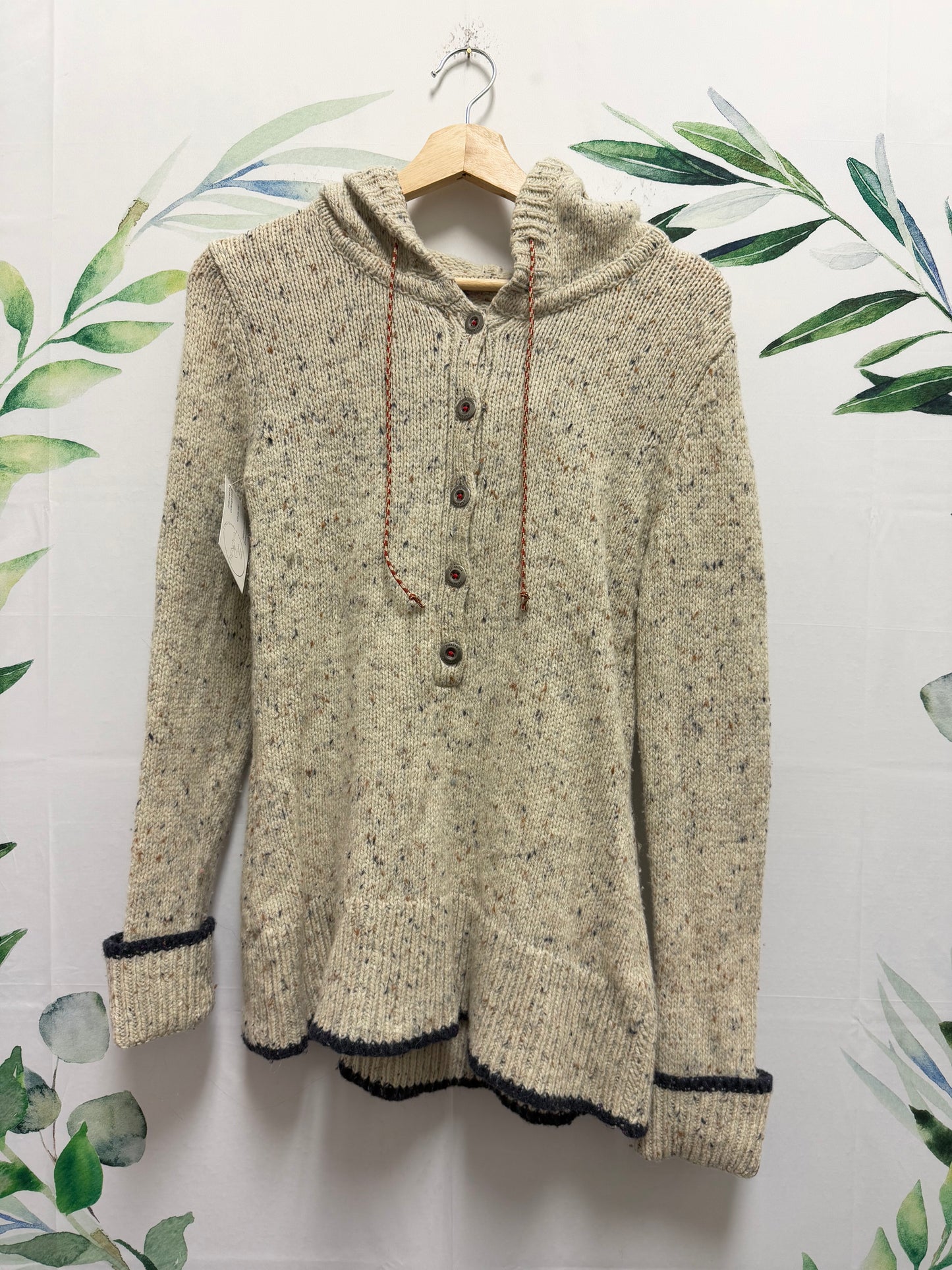 Patagonia Wool Buttoned Pullover Hoodie (S)