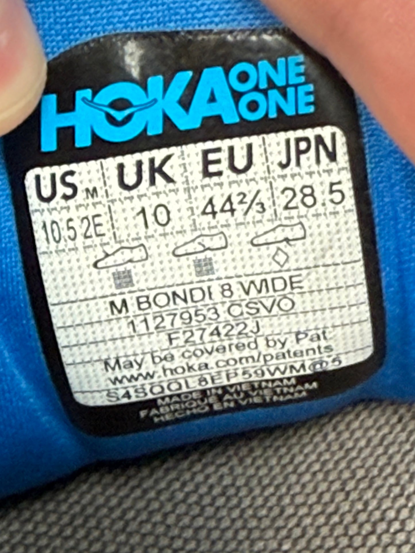 Hoka Bondi 8 Runners (Mens 10.5 Wide)