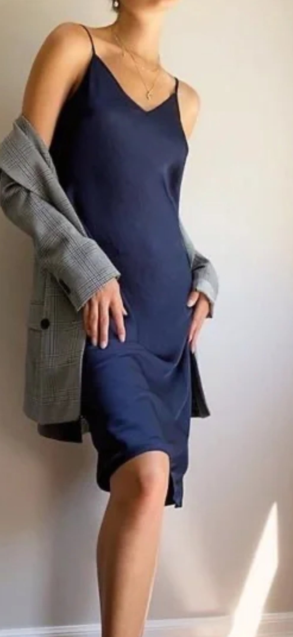 Aritzia Wilfred ONLY Slit Slip Dress (L)