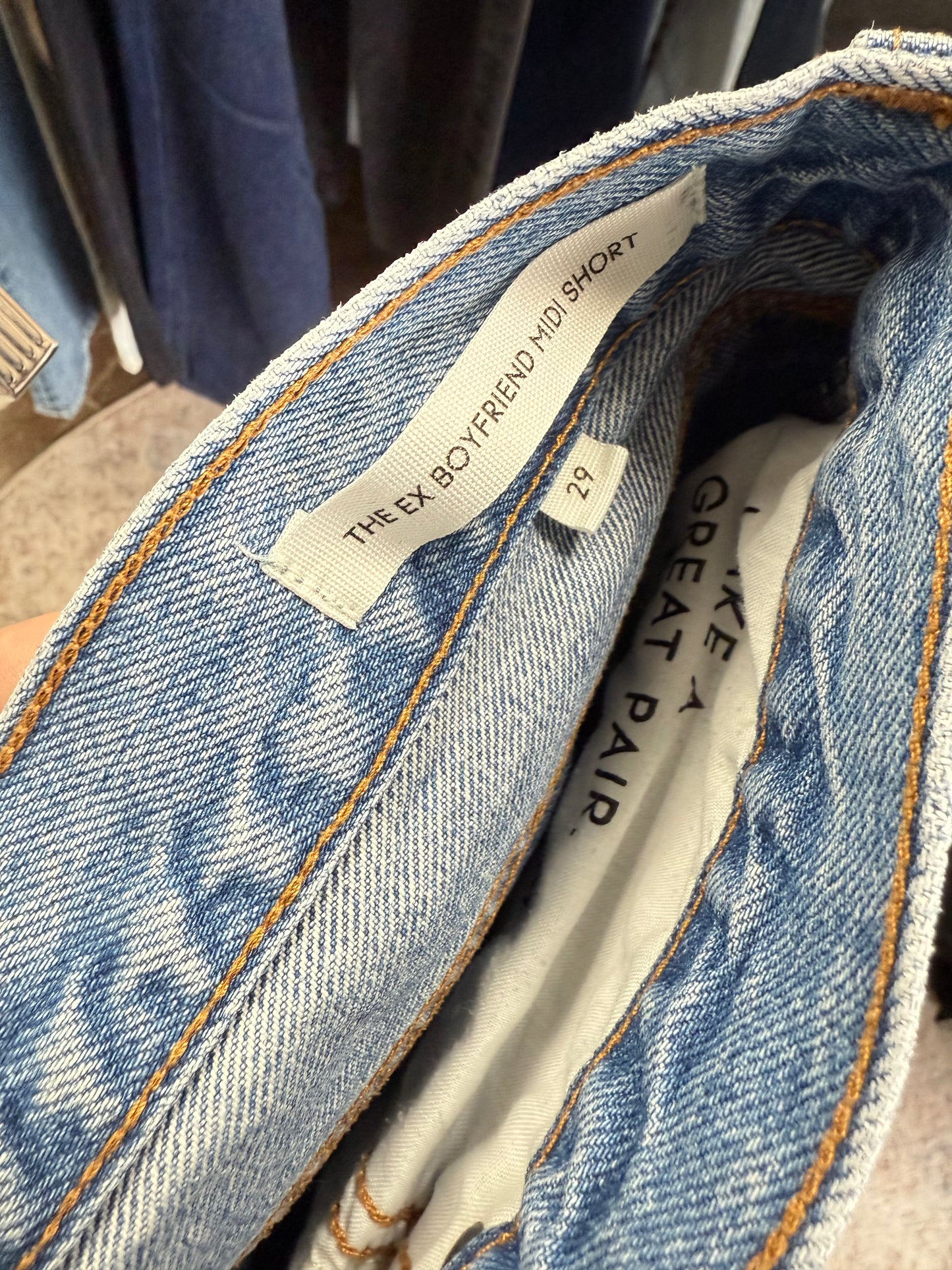 Denim Forum Ex Boyfriend Midi Shorts (29)