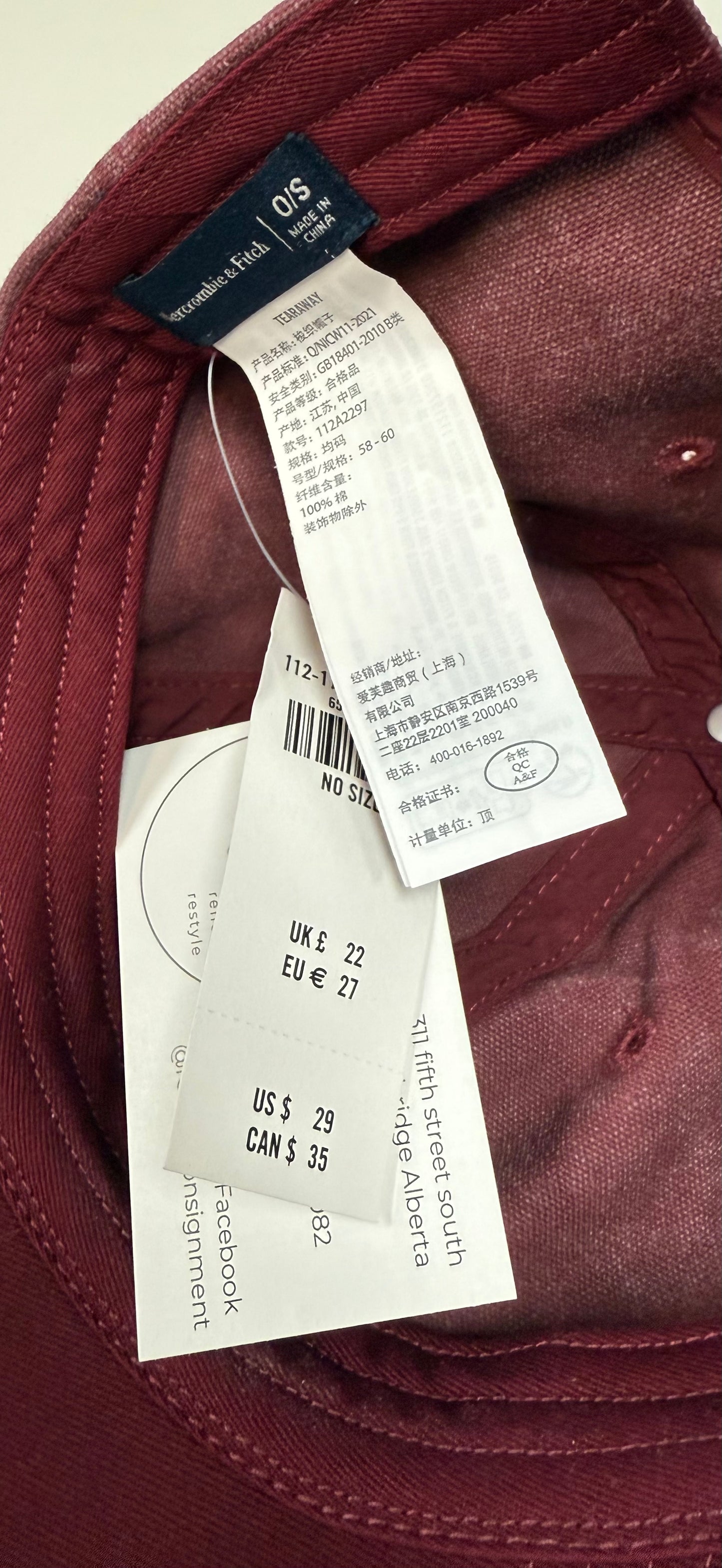 Abercrombie Cap (O/S)