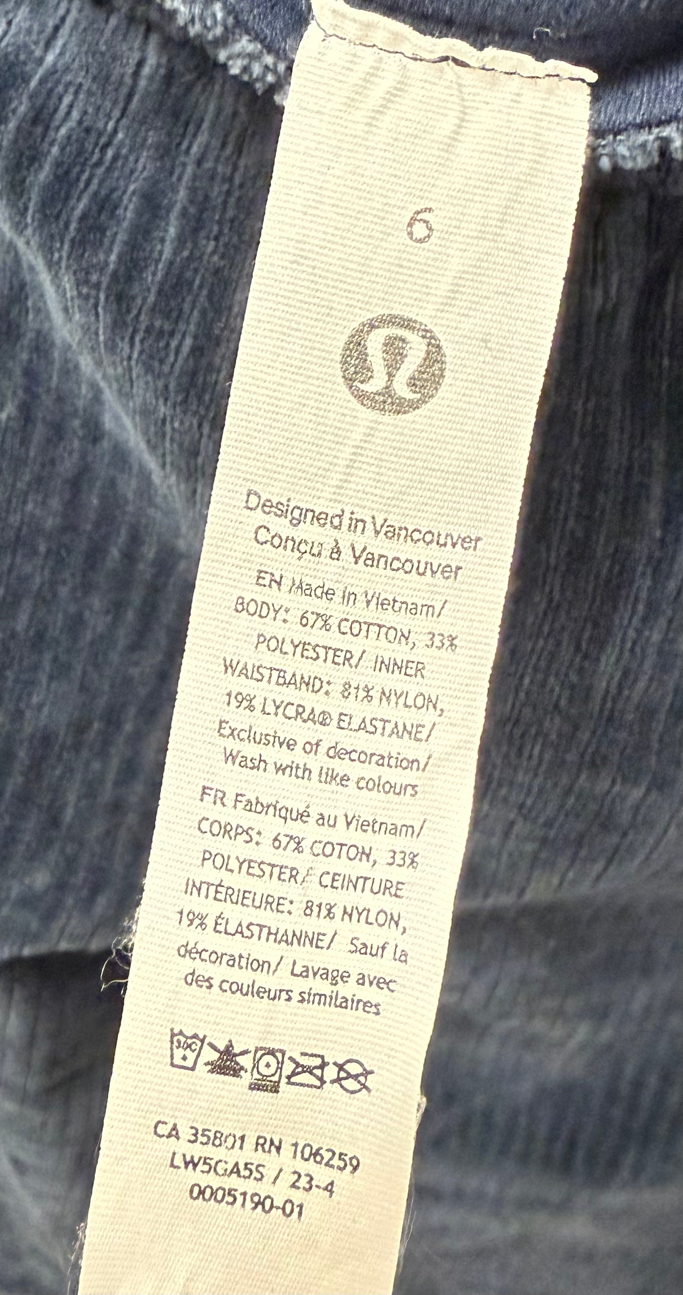 Lululemon Scuba Velvet Wide Leg MR Pant 27” (6)