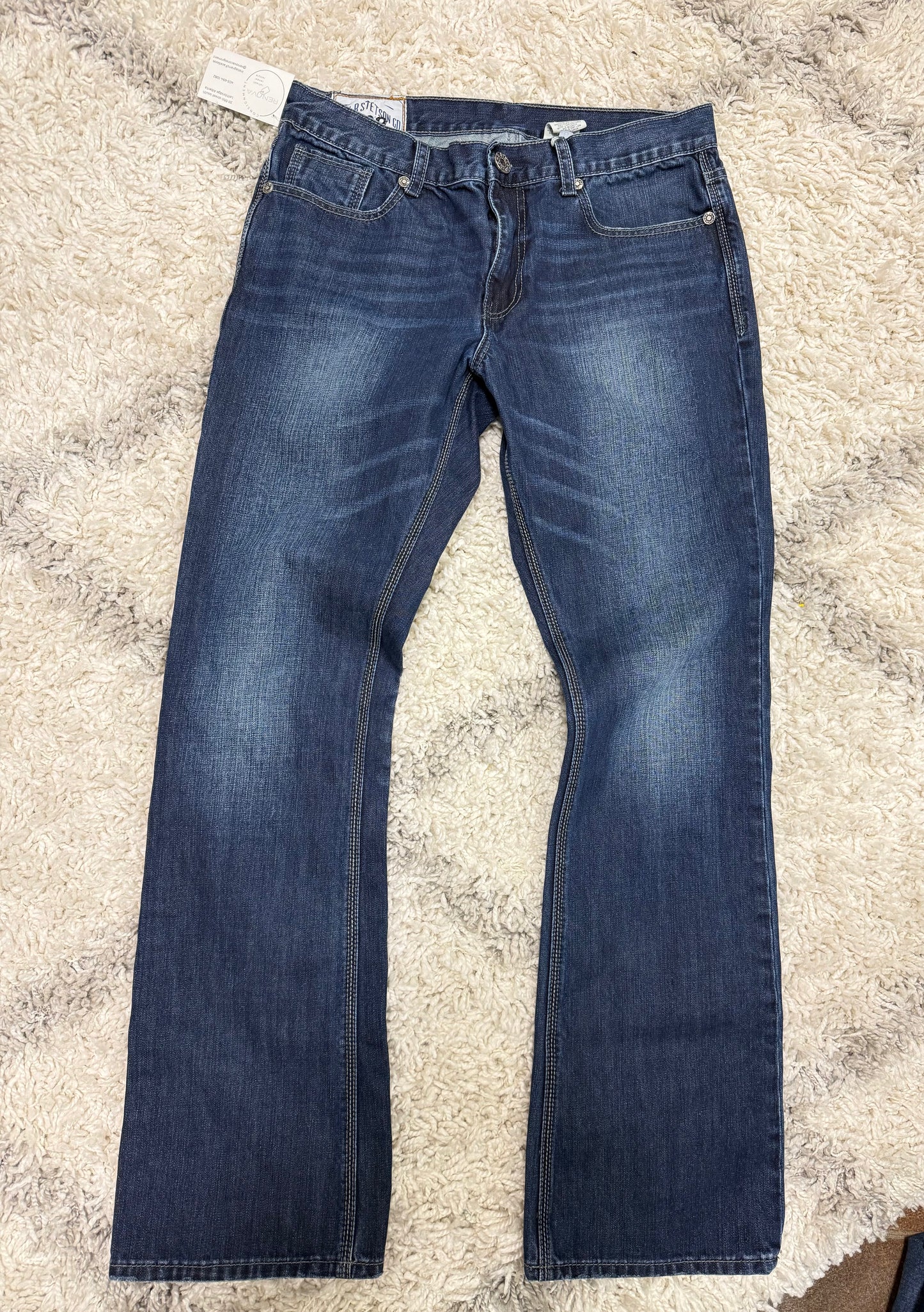 John Stetson 1014 Rocker Boot Cut Jeans (36x36)