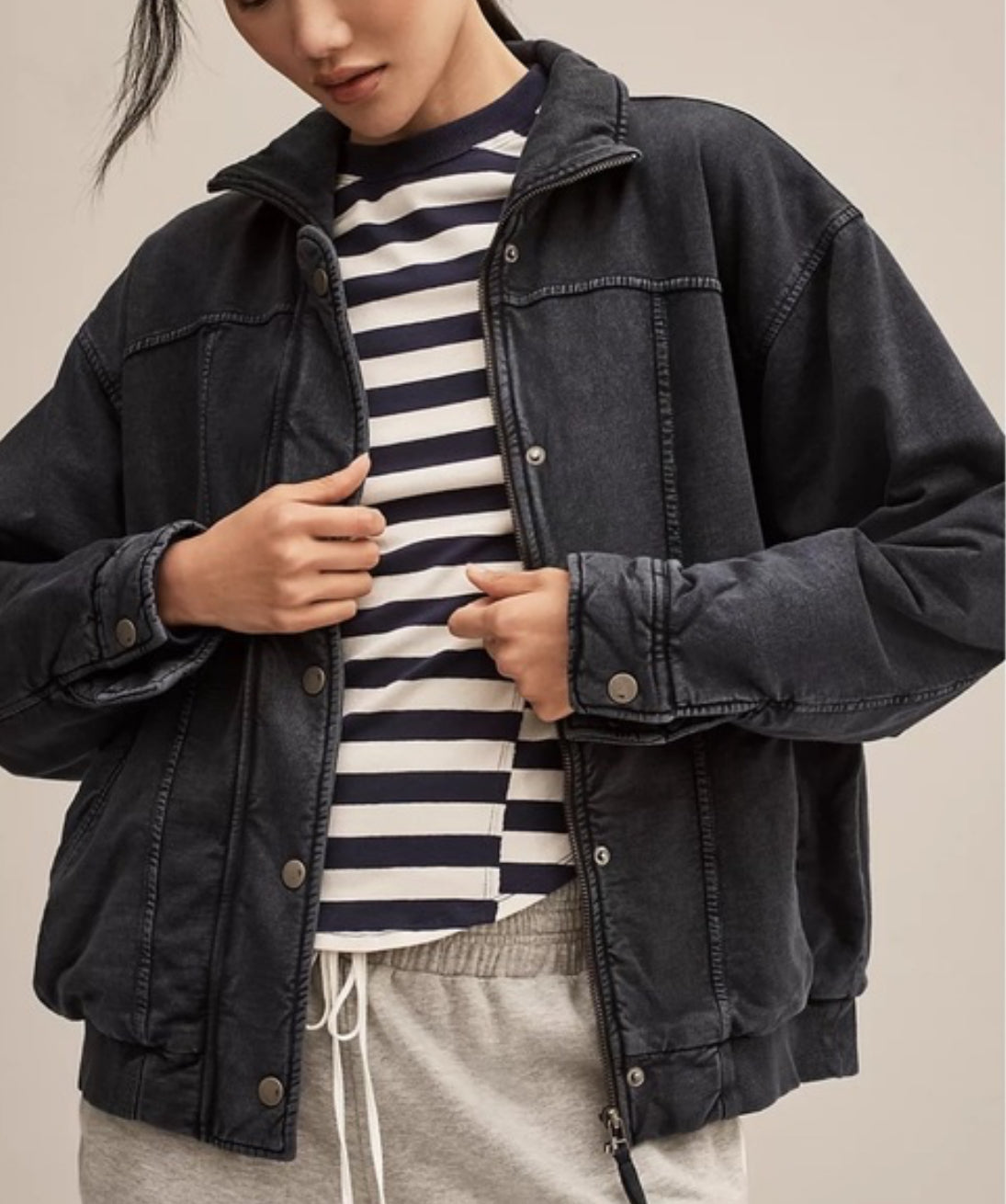 Anthropologie Pilcro Washed Bomber (XS)