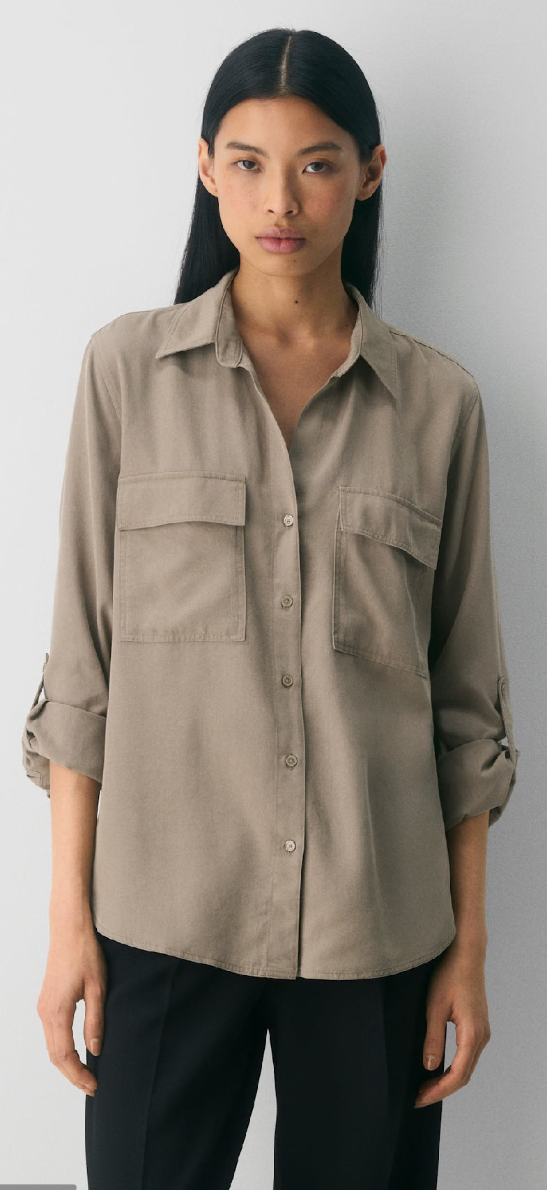 Aritzia Babaton Utility Button Up Longsleeve (M)