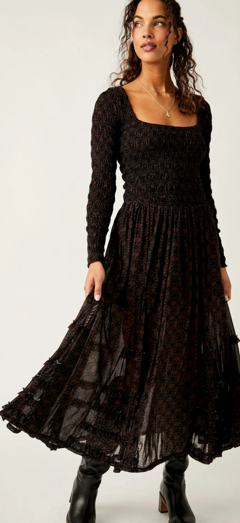 Free People Its Fate Midi Dress (M)