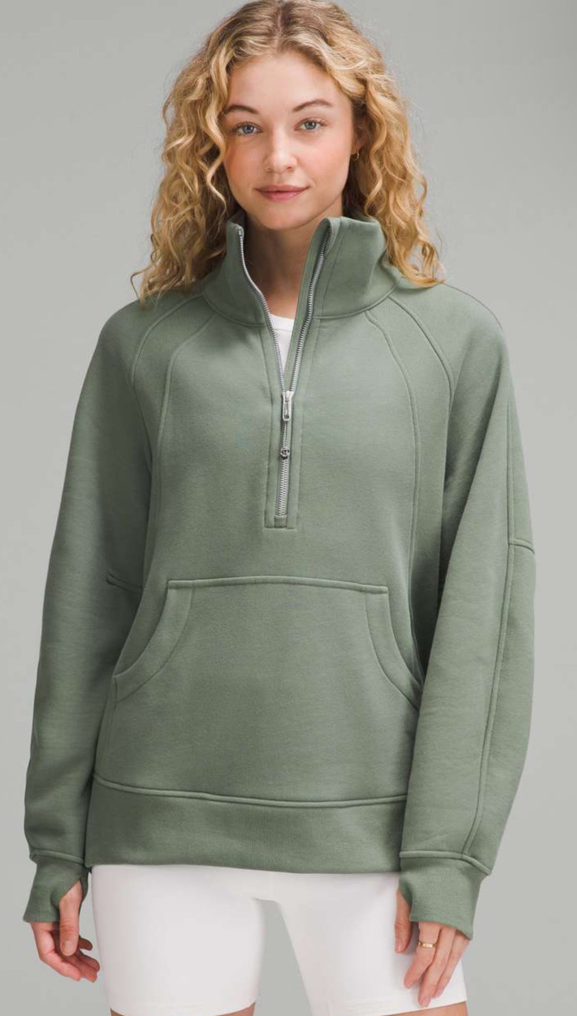Lululemon Scuba Long Oversized Funnel Neck Half Zip (XS/S)
