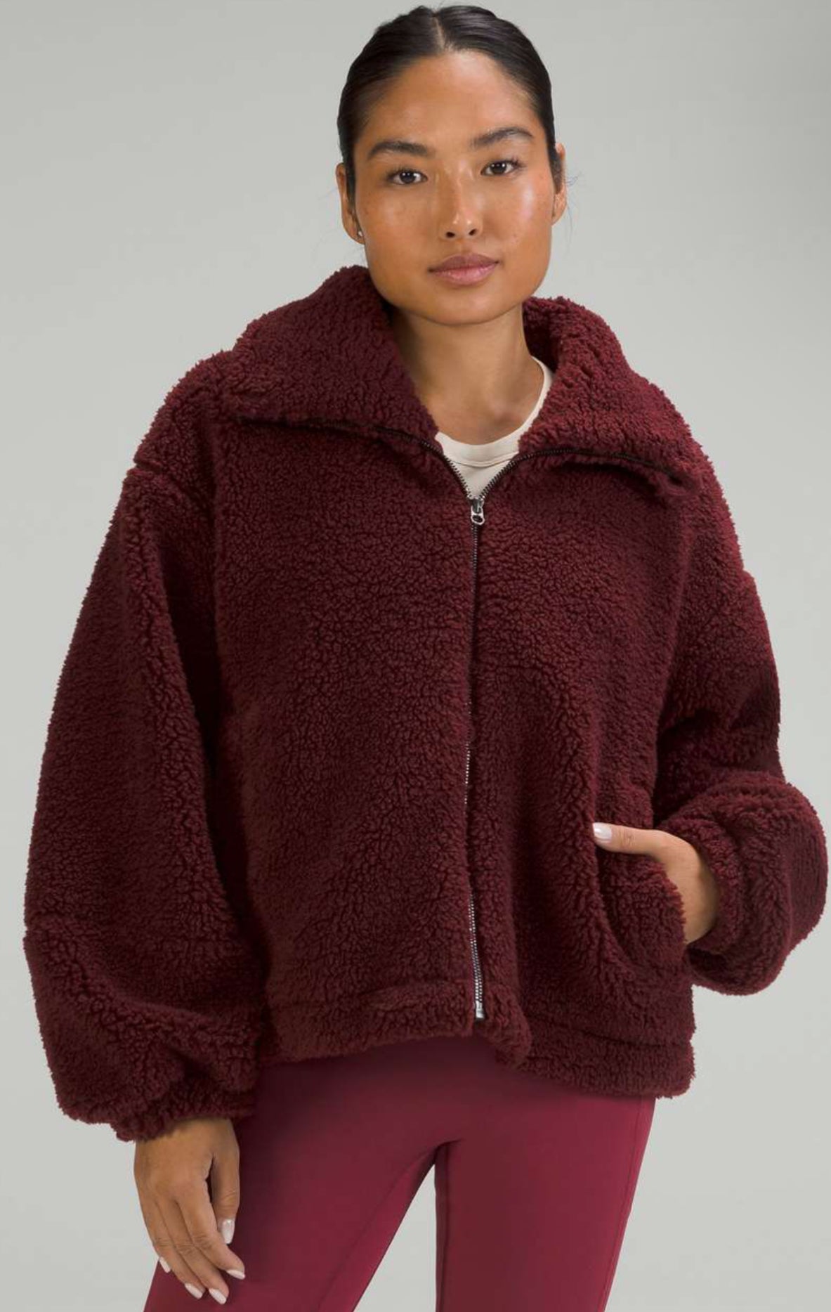 Lululemon Cinchable Fleece Oversized Zip Up (2)