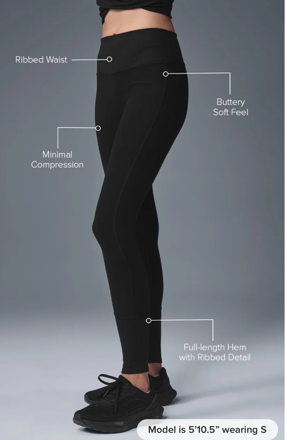 Alo Yoga Alosoft Lounge HR Leggings 29” (L)