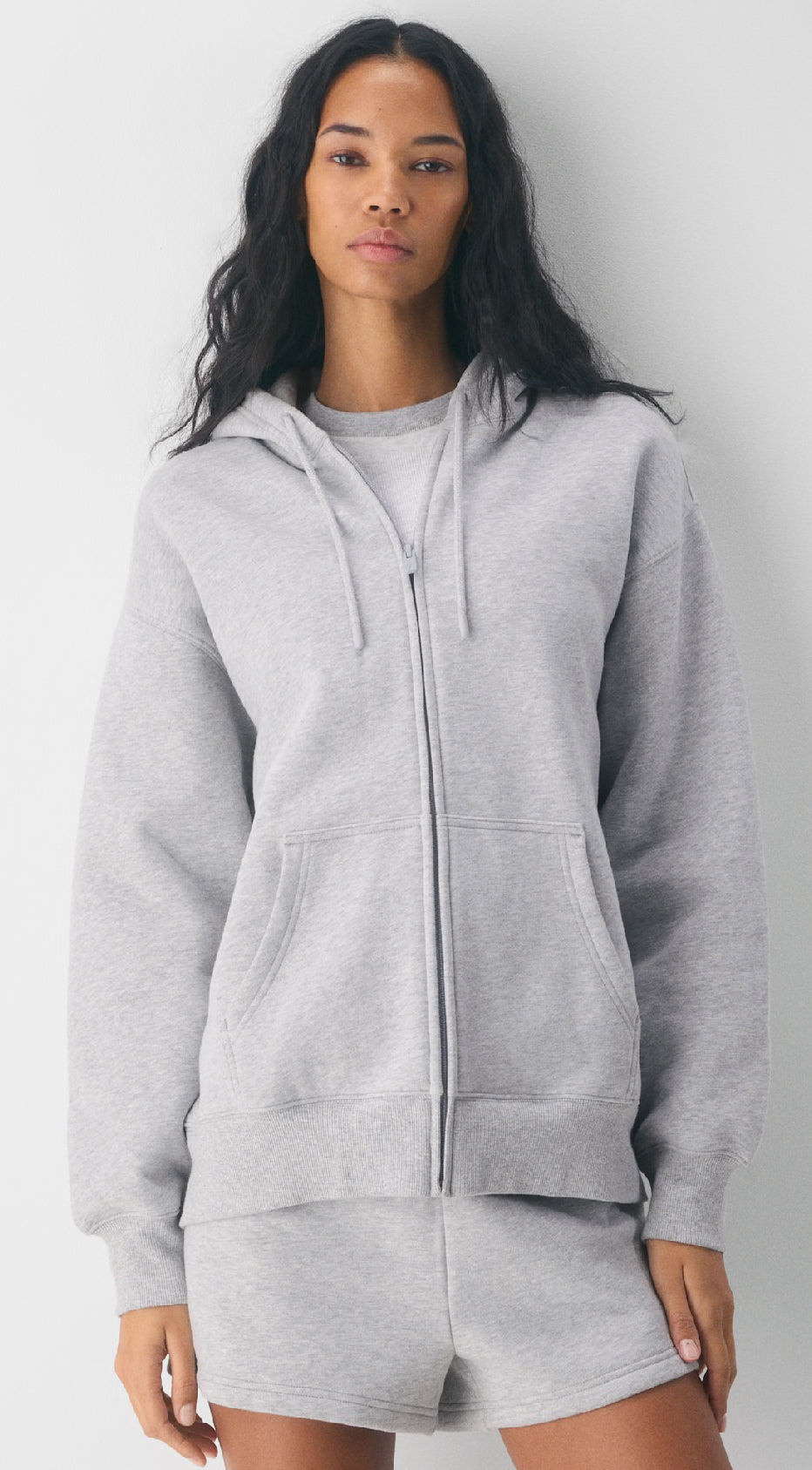 Aritzia Cozyfleece Boyfriend Zip Up Hoodie (M)