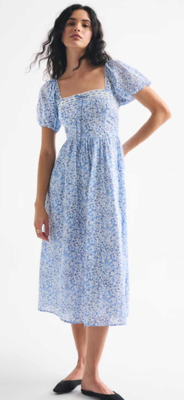 Abercrombie Emerson Puff Sleeve Dress (XL)