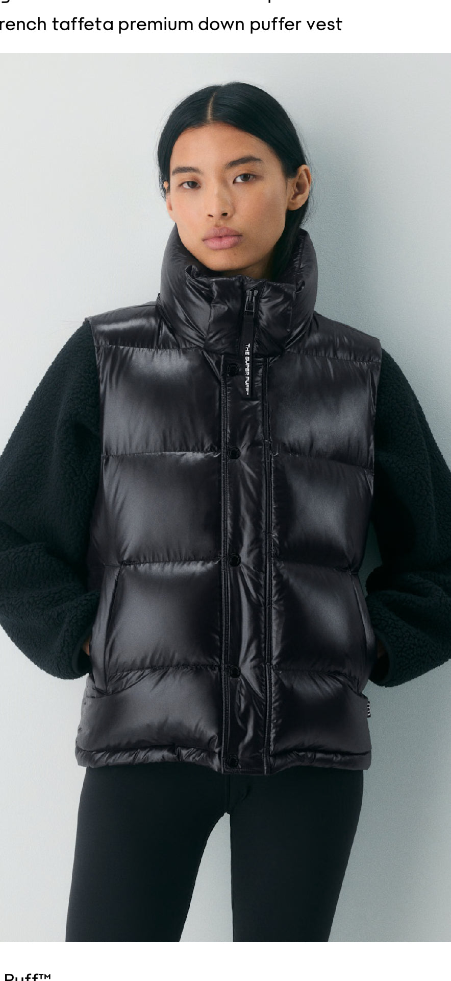 Aritzia Super Puff Gloss Vest (2XS)