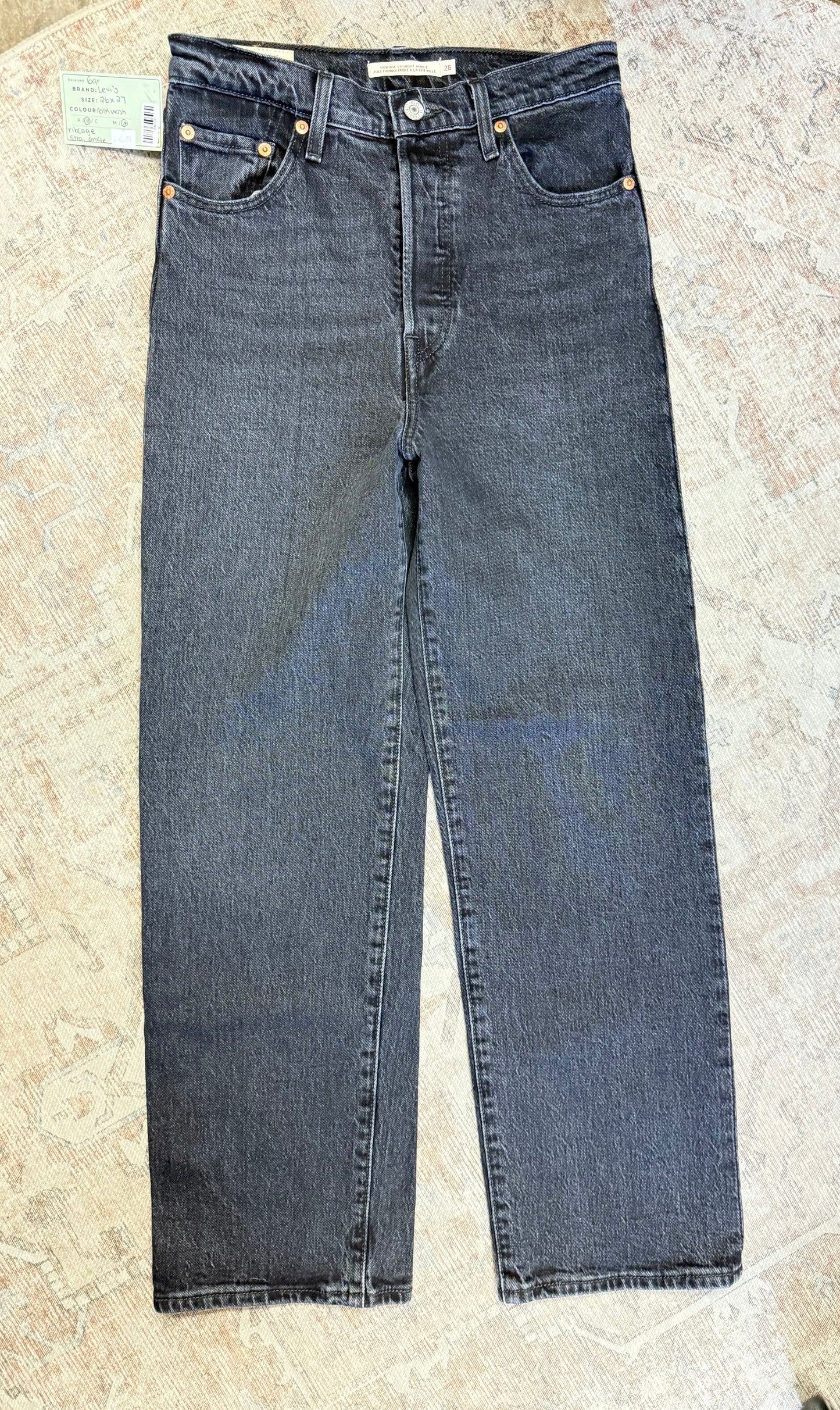 Levi’s Ribcage Straight Ankle HR Jeans (26x27)