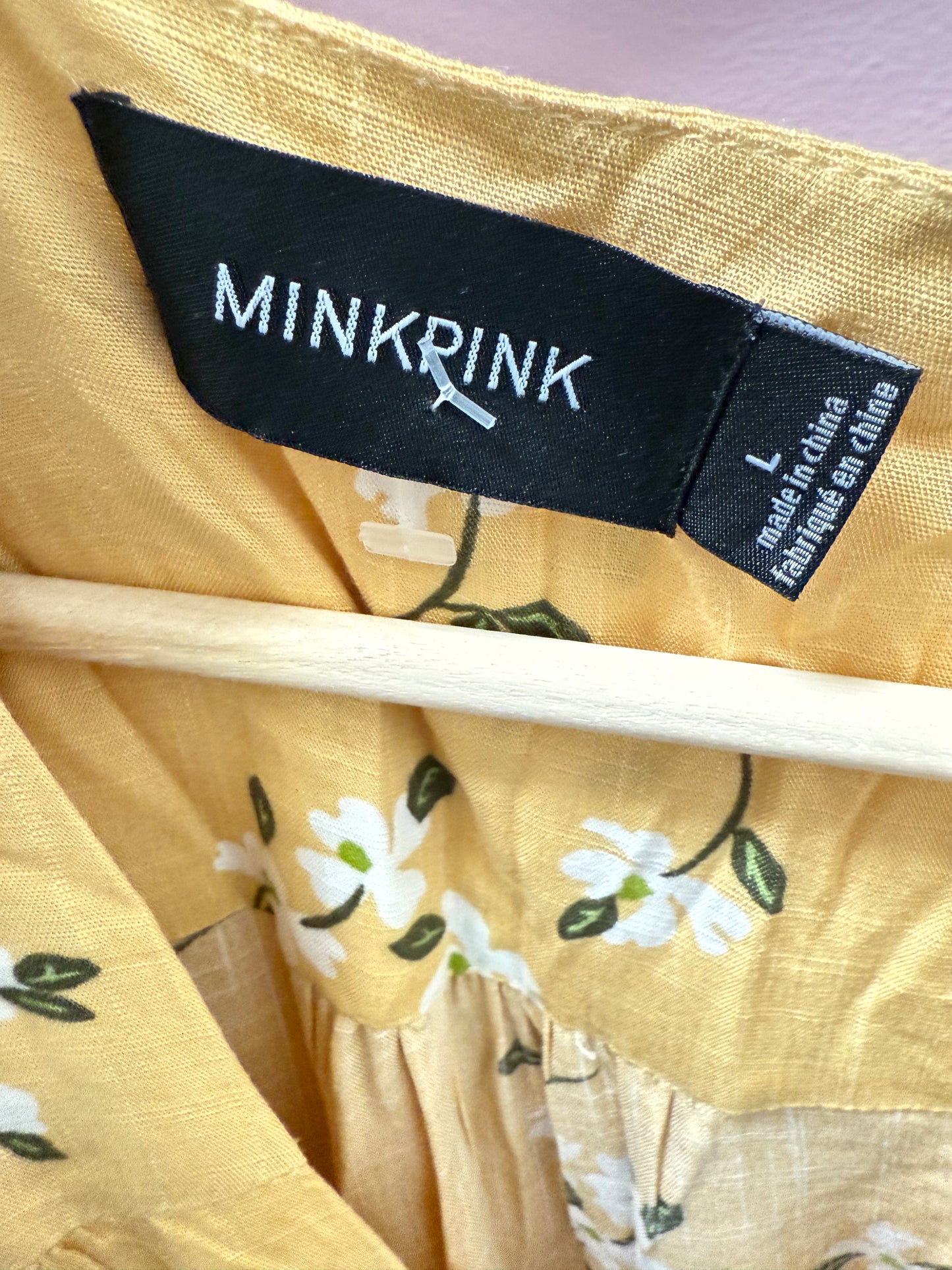 Mink Pink Floral Dress (L)
