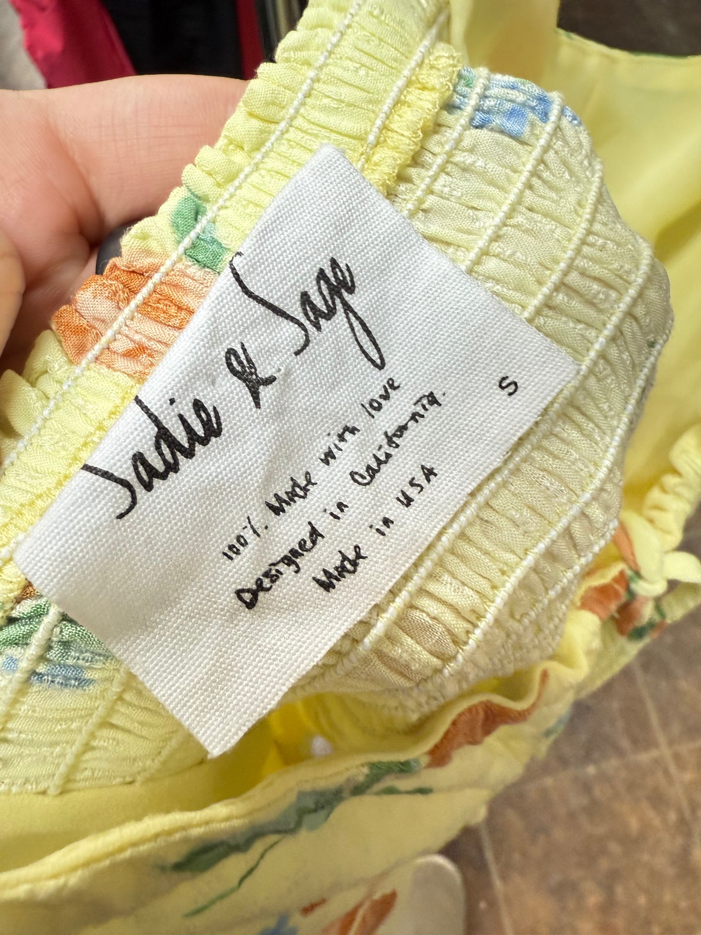 Sadie & Sage Tie Mini Romper (S)