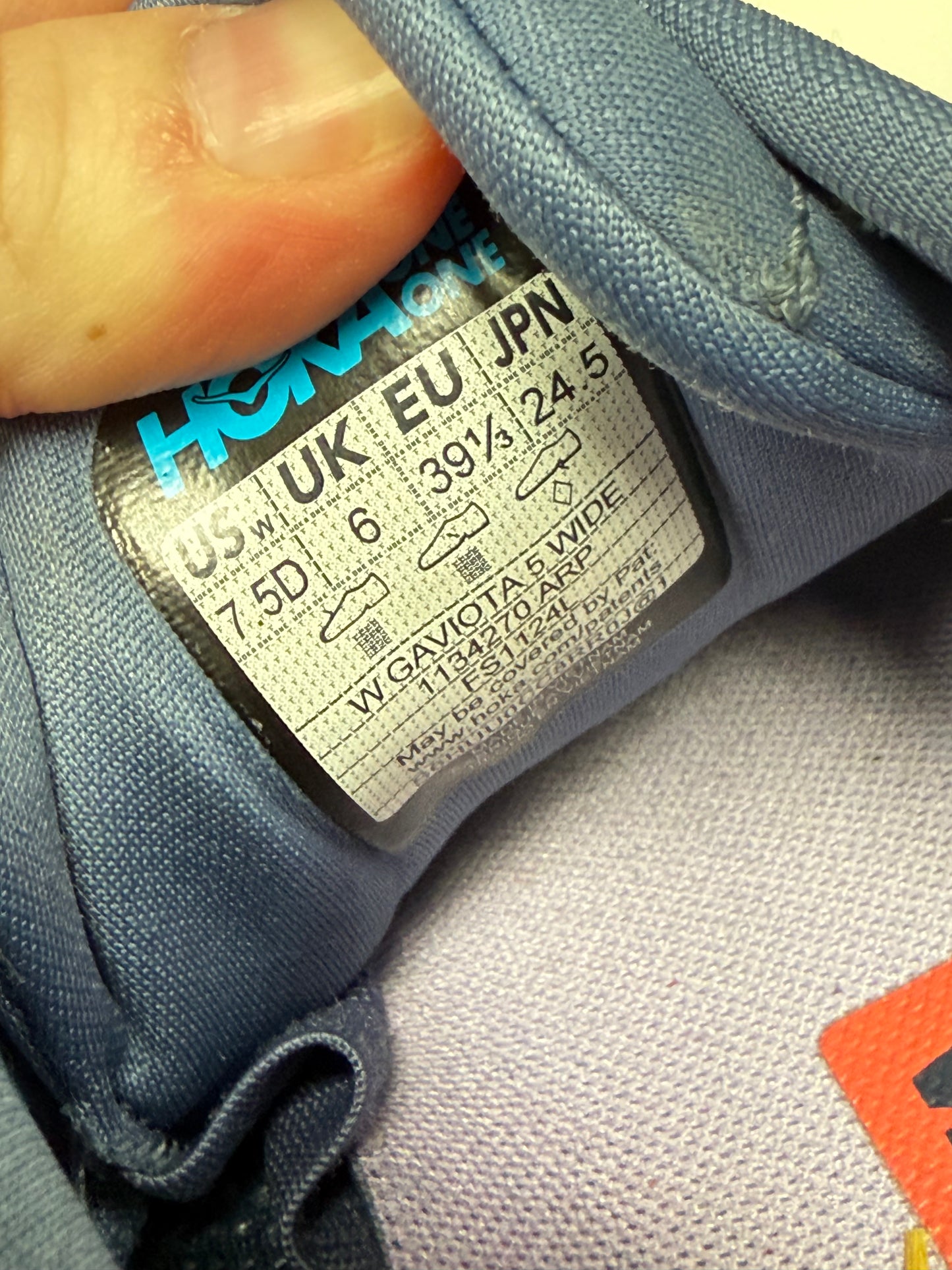 Hoka Gaviota 5 Runners (Womens 7.5 Wide)