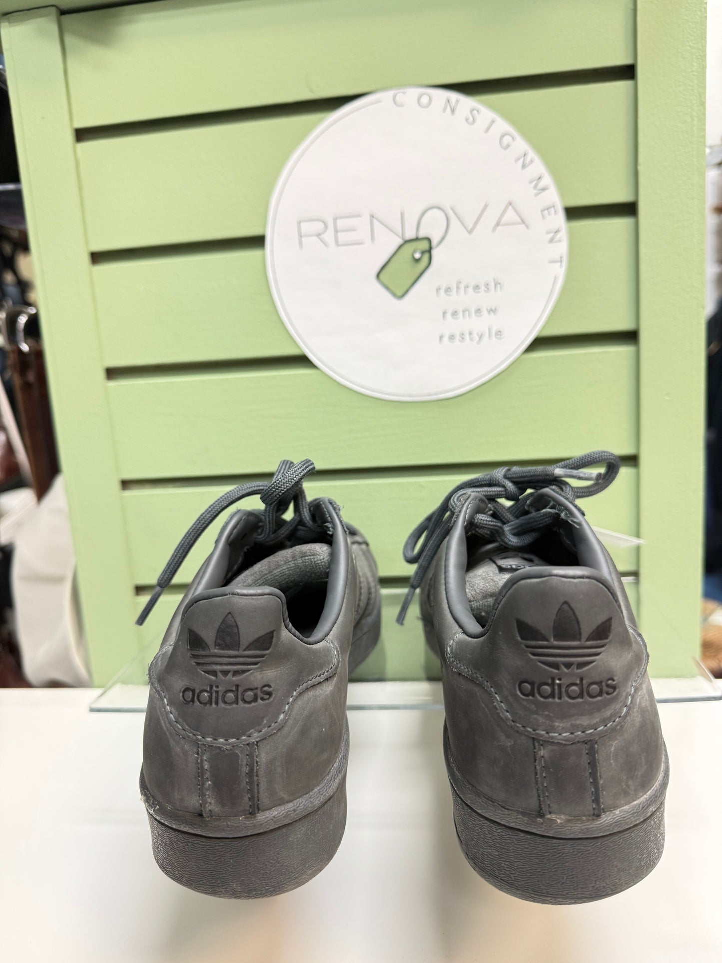 Adidas Grey/Grey Superstar Sneakers (Womens 8)