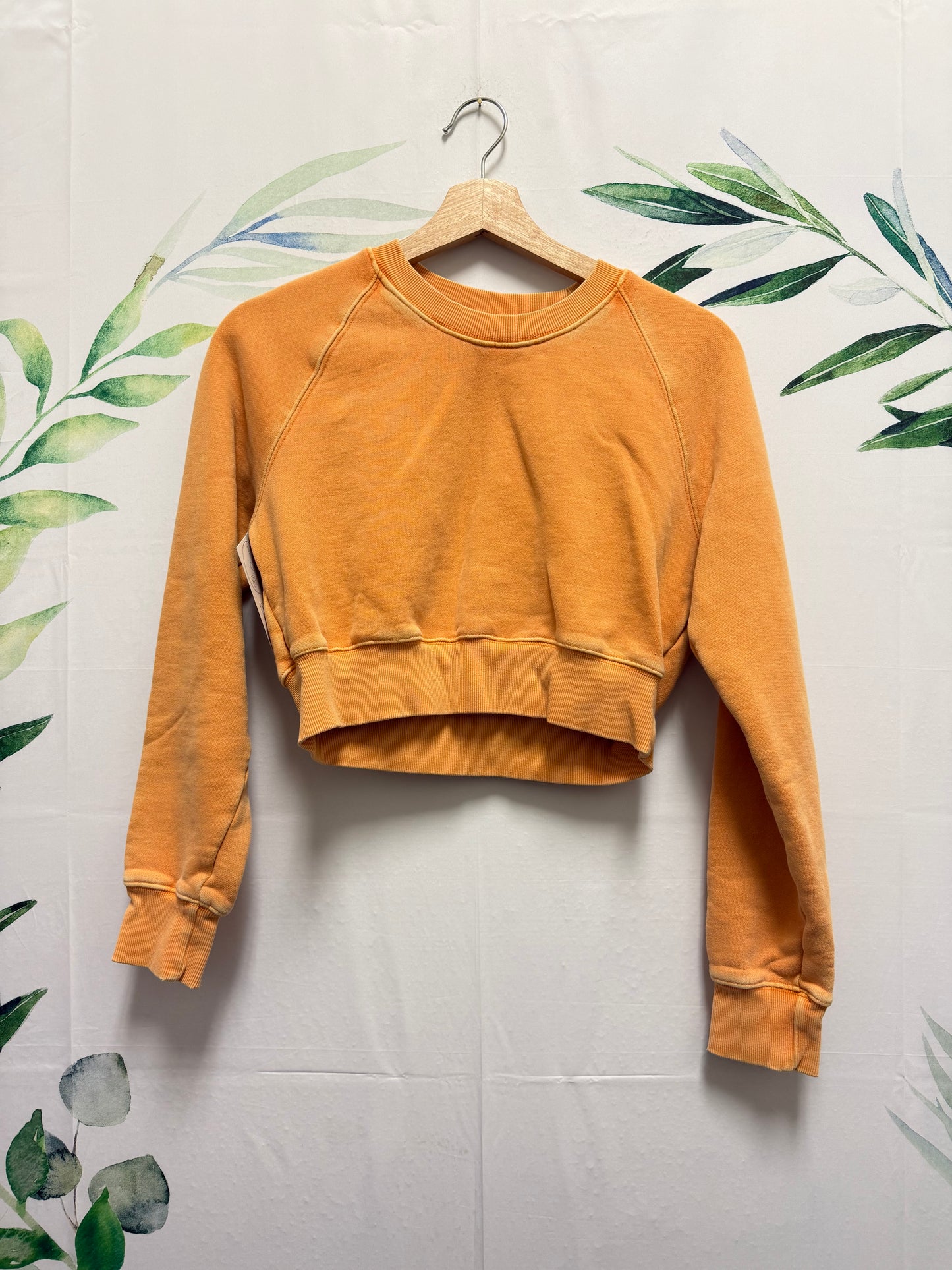 Aritzia TNA Cozyfleece Perfect Cropped Crew (XS)