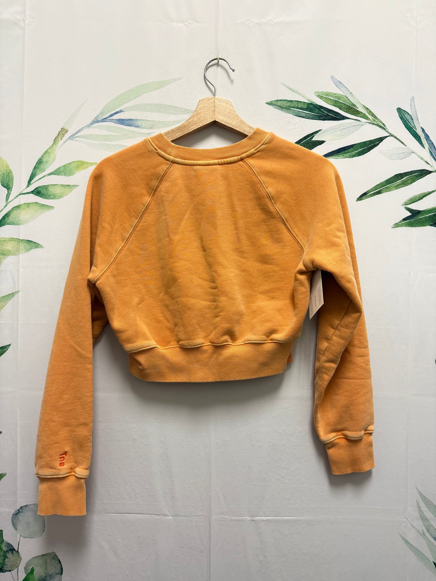 Aritzia TNA Cozyfleece Perfect Cropped Crew (XS)