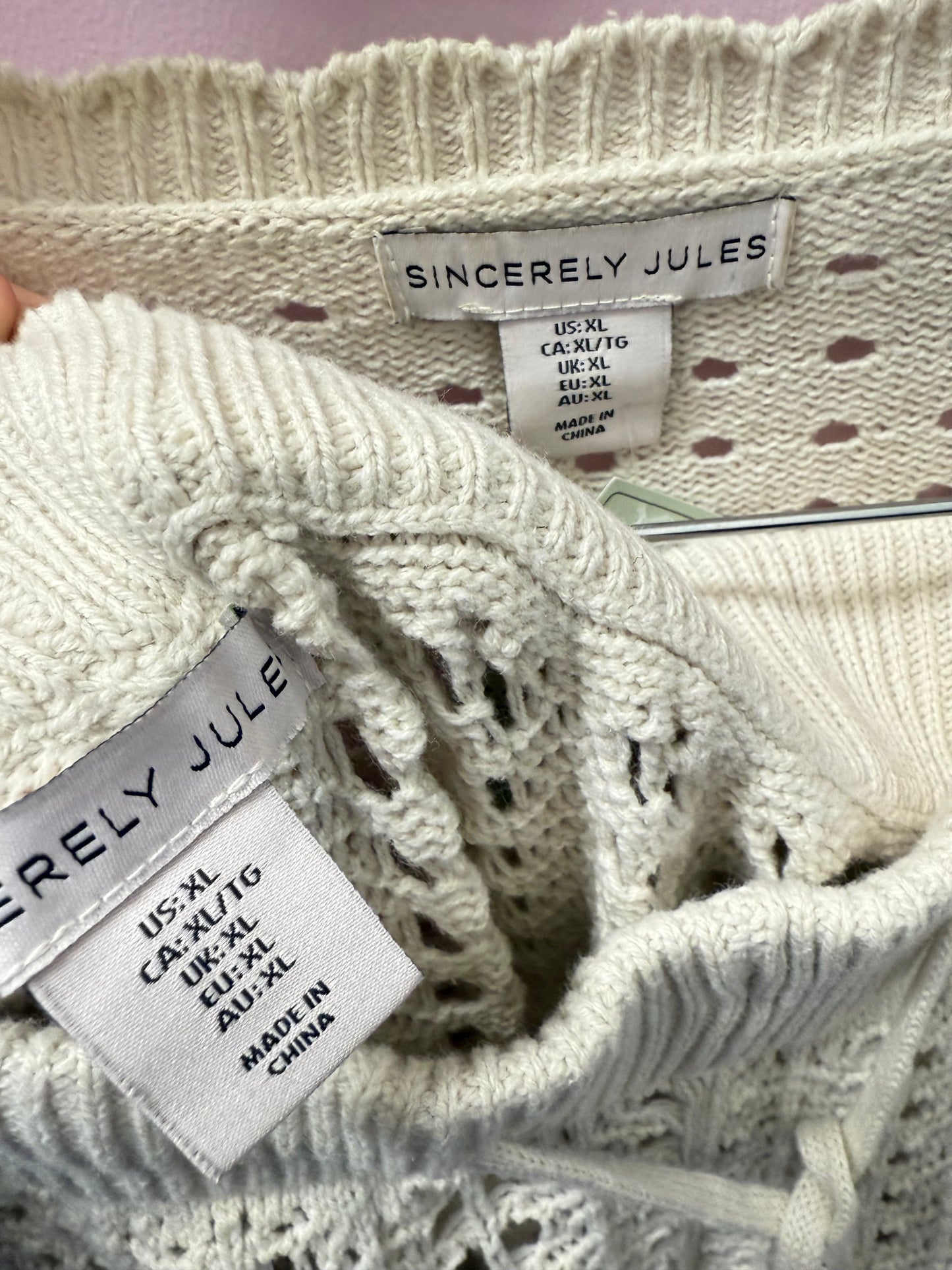 Sincerely Jules 2 Pc Knit Set (XL)