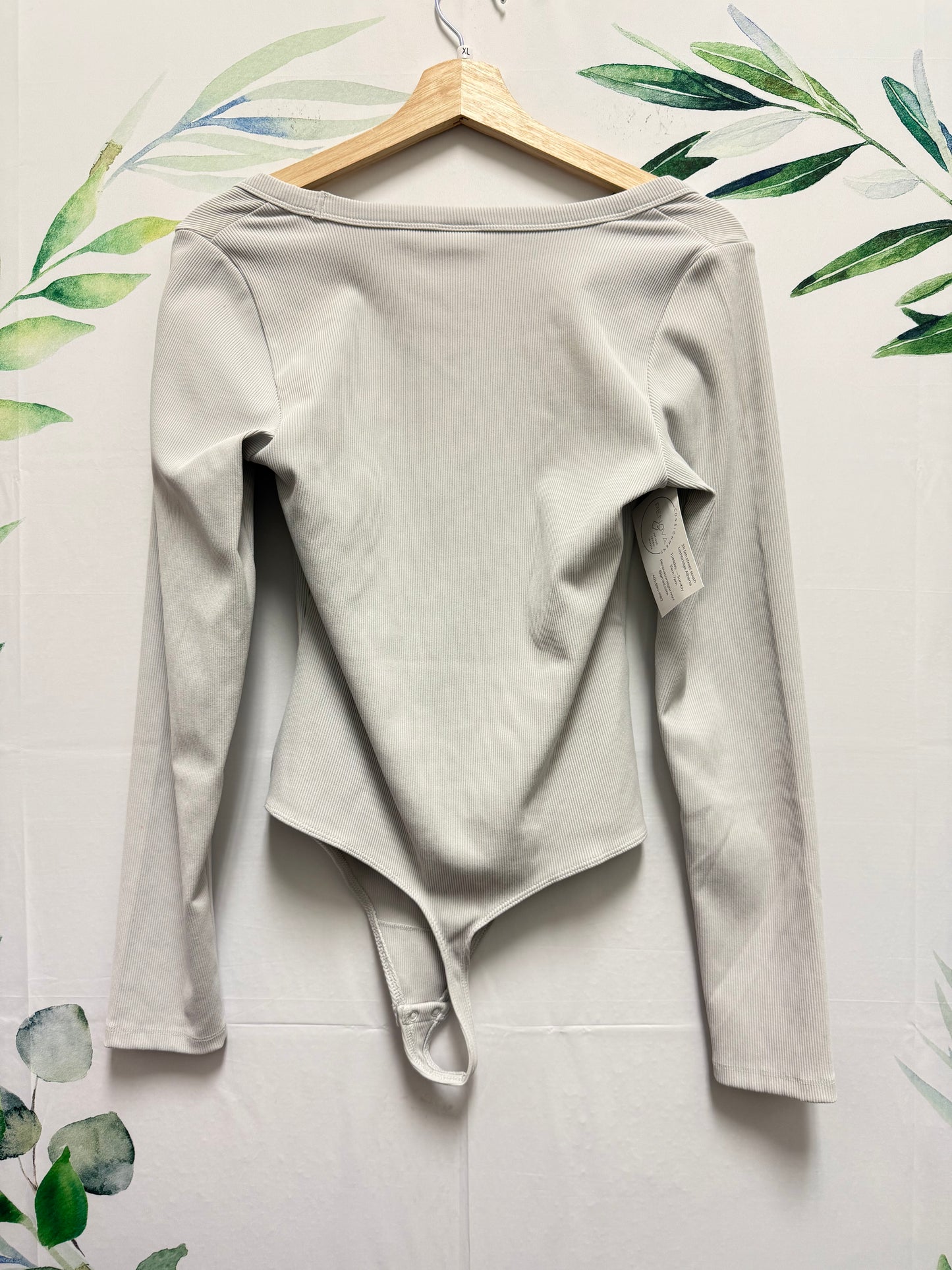 Aritzia Babaton Formarib Scoopneck Longsleeve Bodysuit (XL)