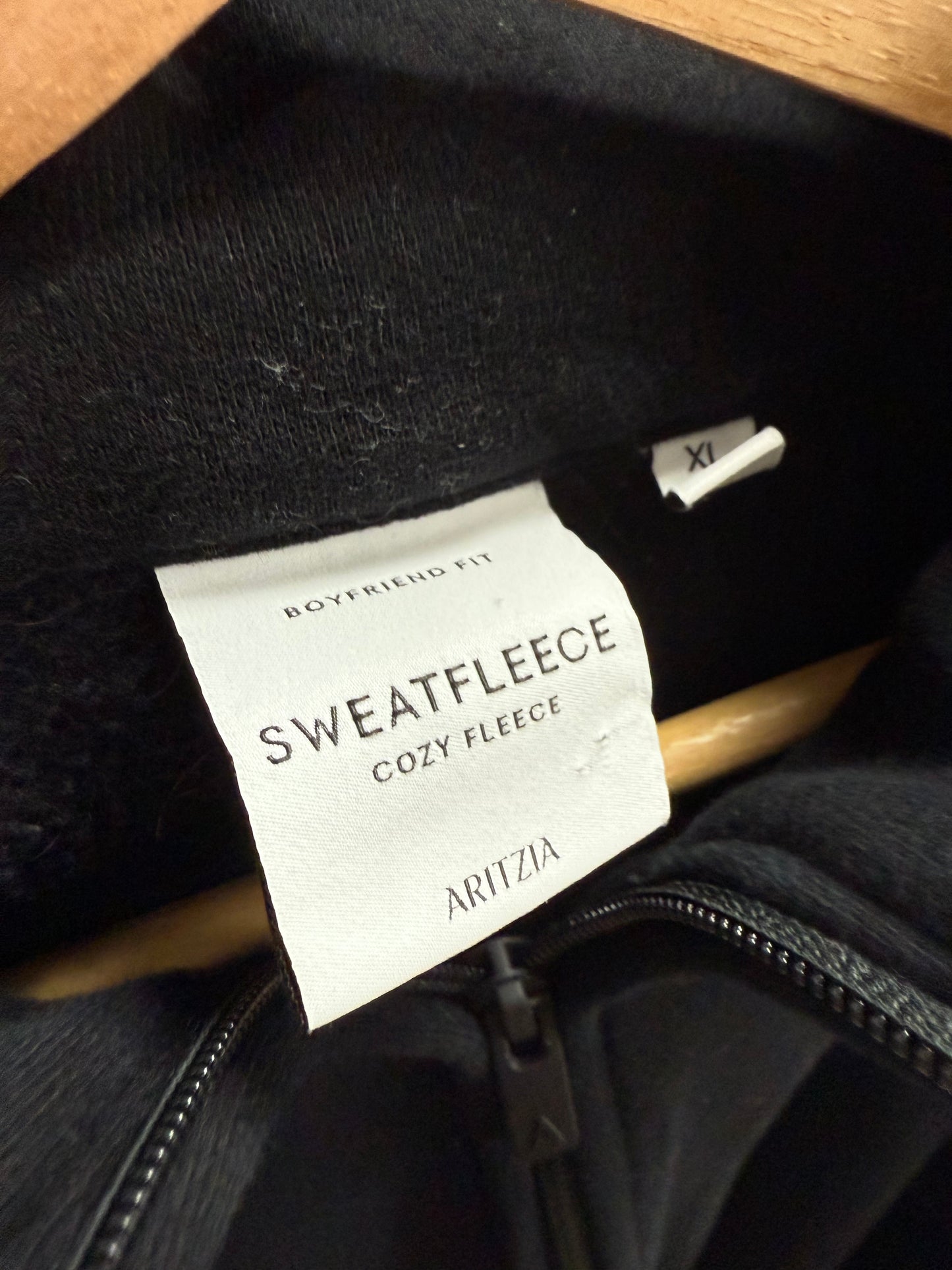 Aritzia Cozy Sweatfleece Boyfriend Half Zip Pullover (XL)