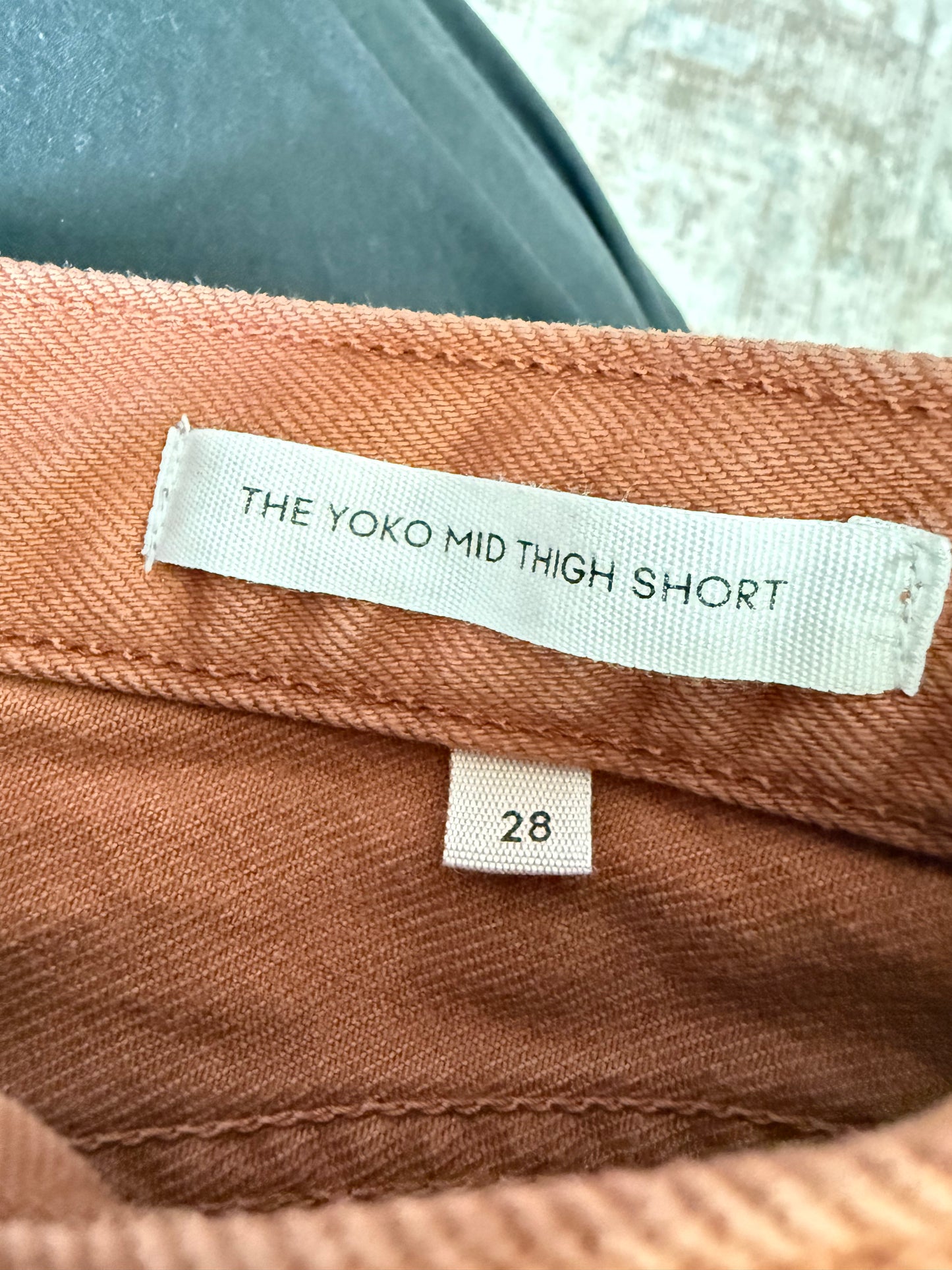 Denim Forum Yoko Mid Thigh HR Shorts (28)