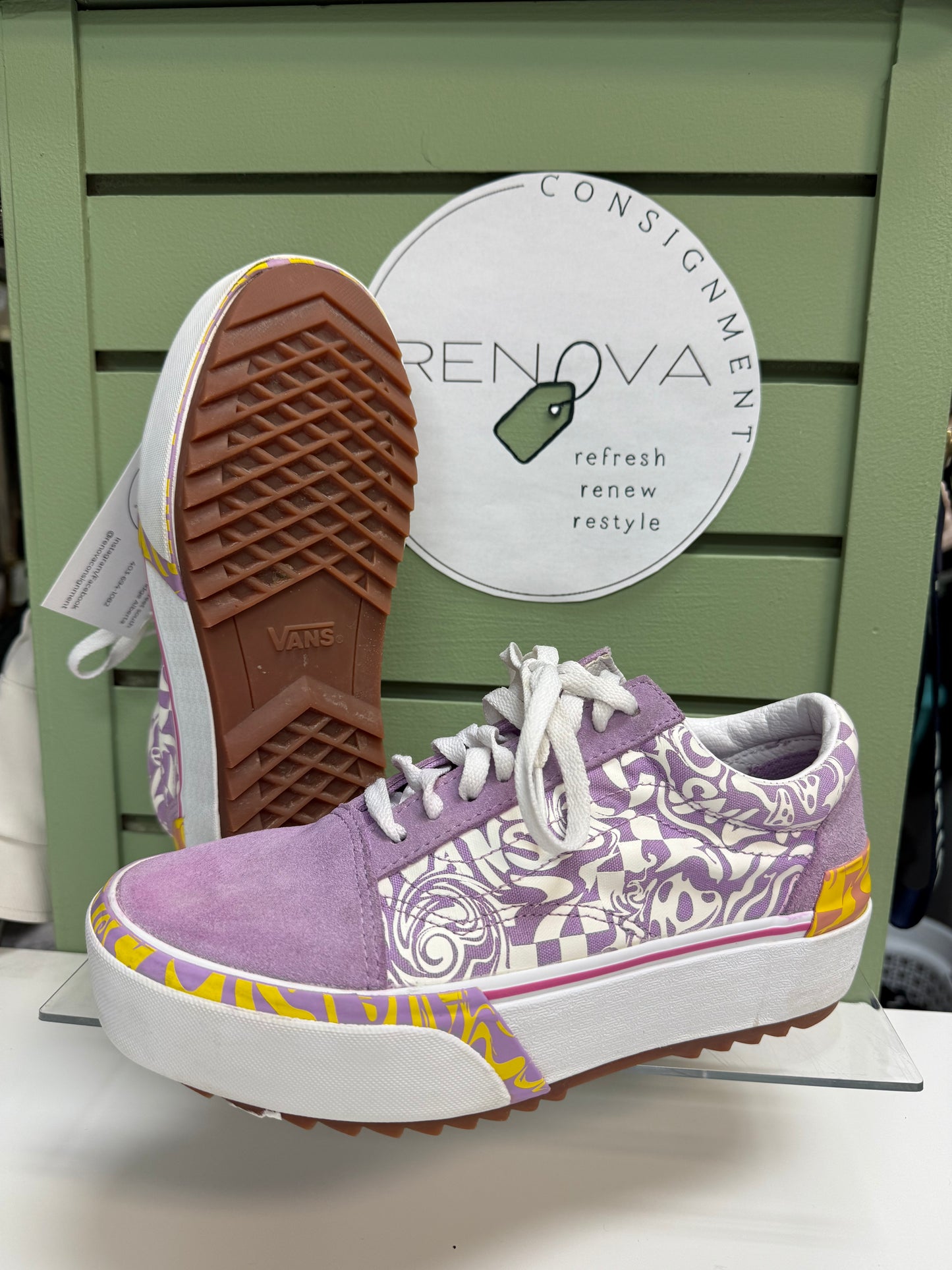 Vans Old Skool Stacked Platform Sneaker (Womens 8.5)