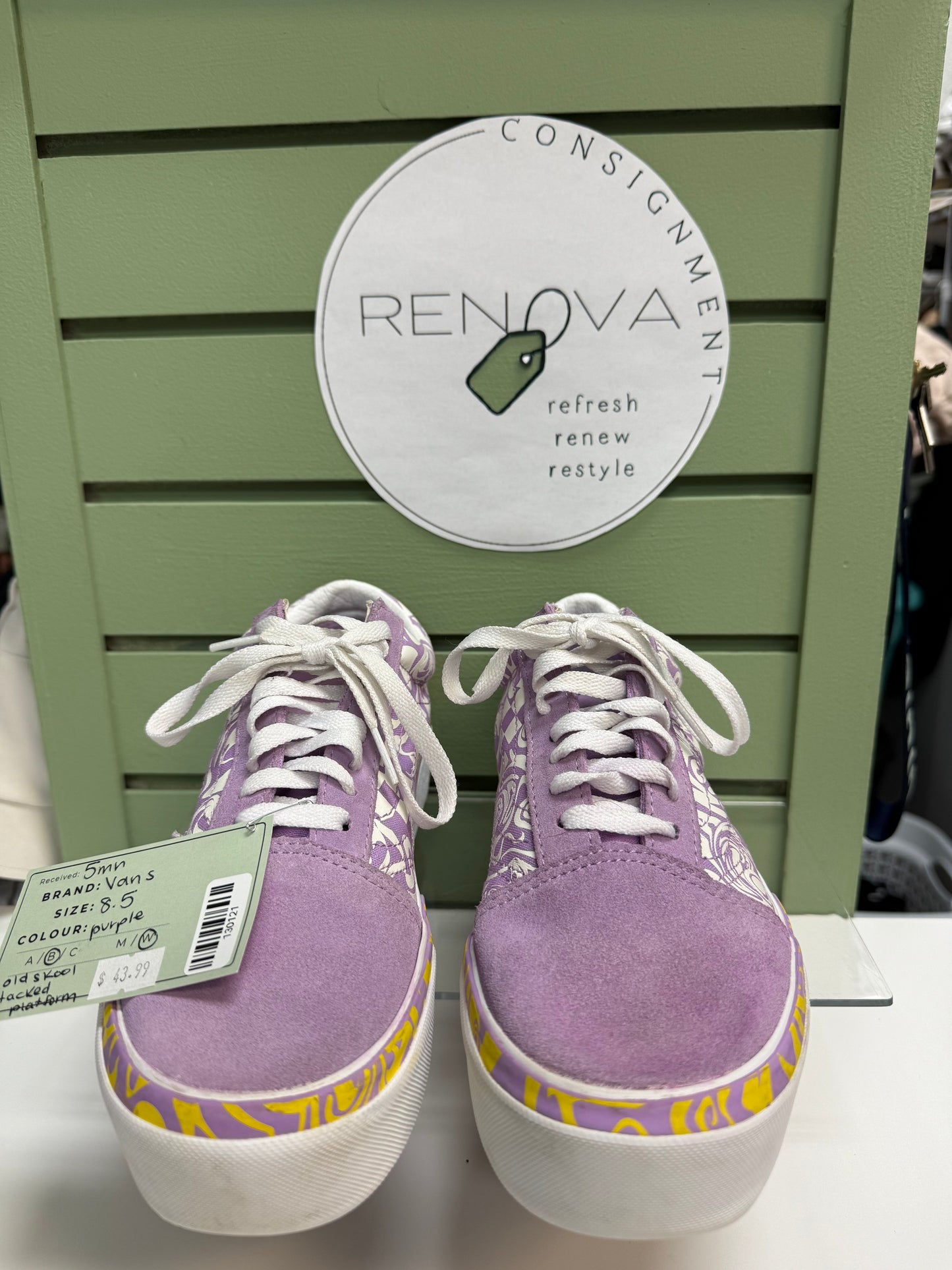Vans Old Skool Stacked Platform Sneaker (Womens 8.5)