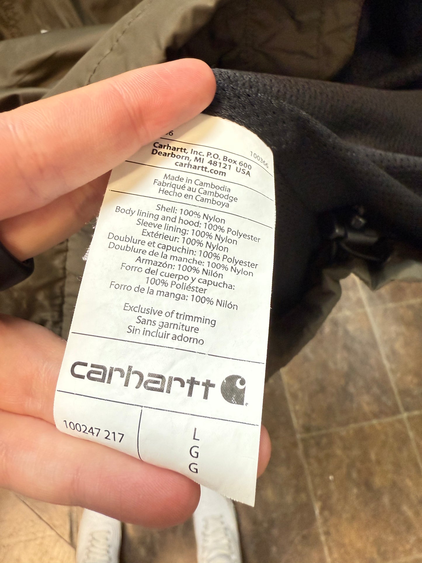 Carhartt Rockford Rain Defender Jacket (L)