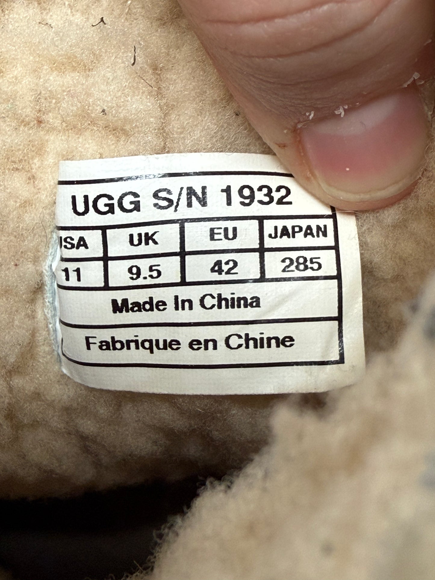 Ugg Sherpa Lined Boots (Womens 11)