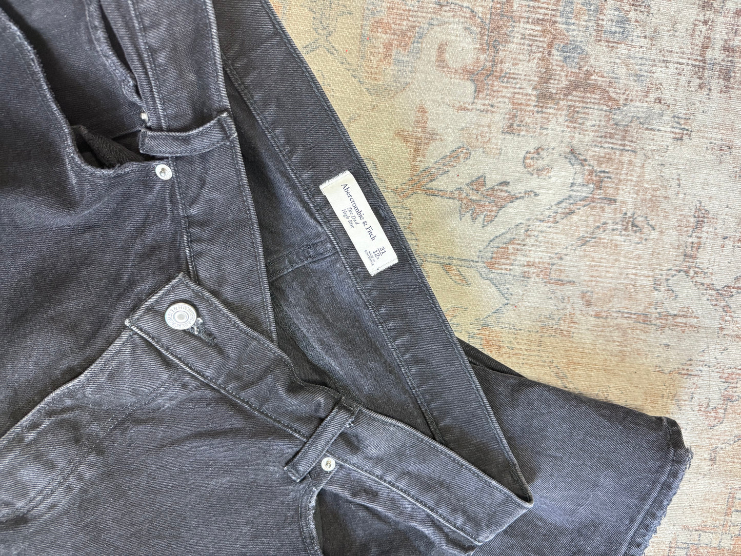 Abercrombie Dad Cross Waist HR Jeans (31x30)