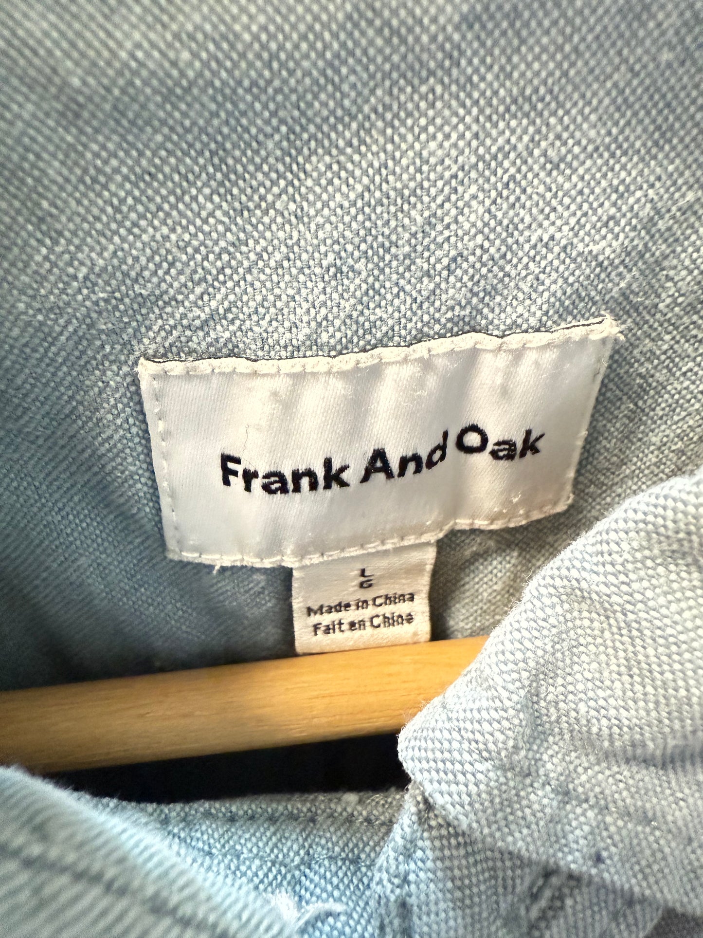Frank & Oak Button Up Longsleeve (L)