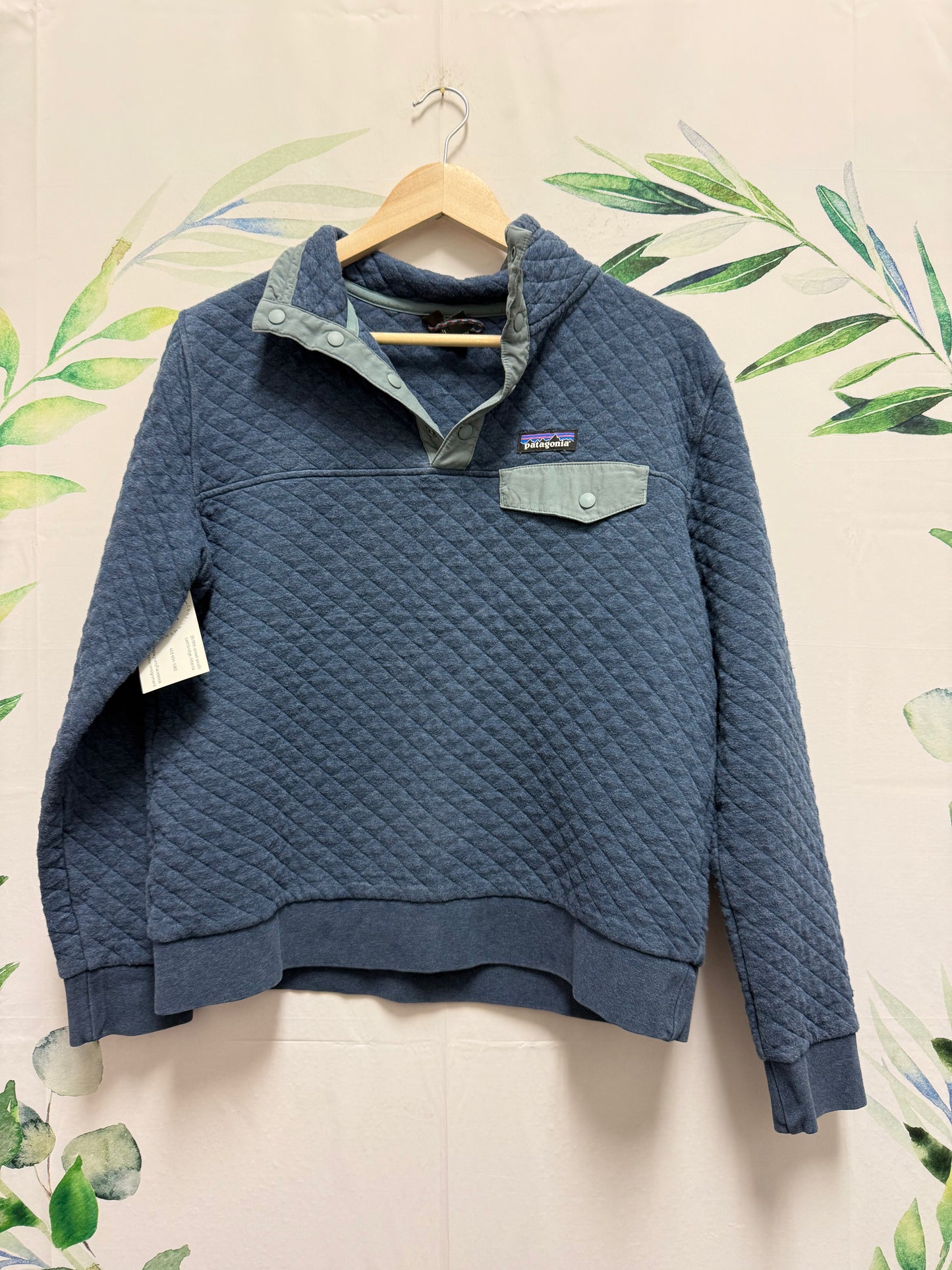 Patagonia Cotton Quilt Snap Pullover (M)
