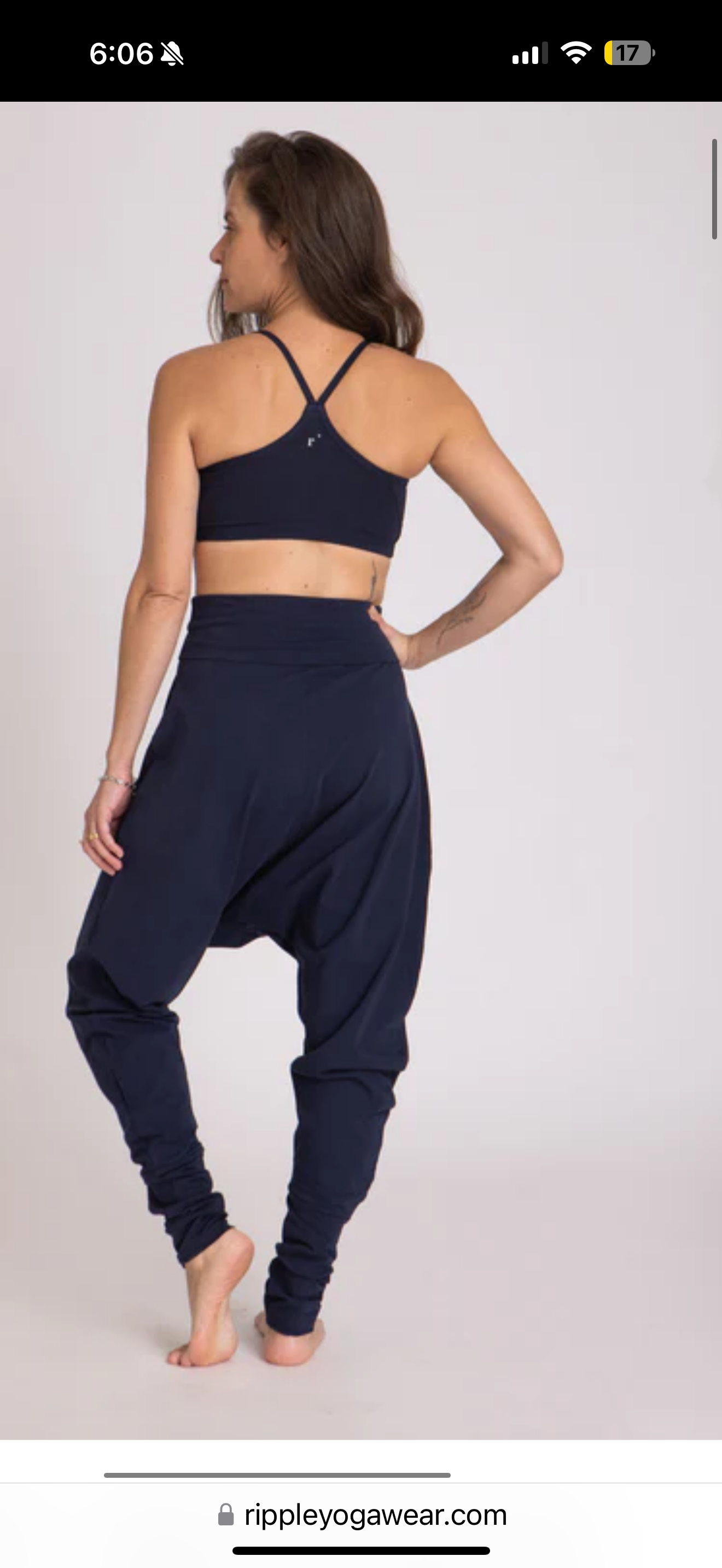 Ripped Organic Harem HR Crop (S)