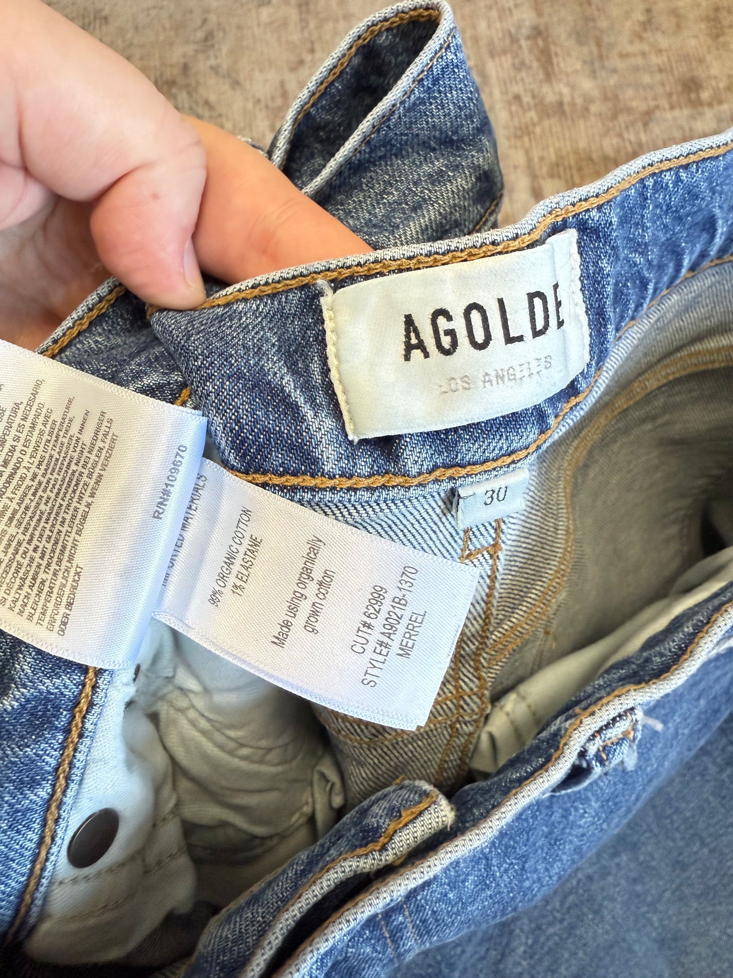 Agolde Merrel Straight MR Jeans (30x29)