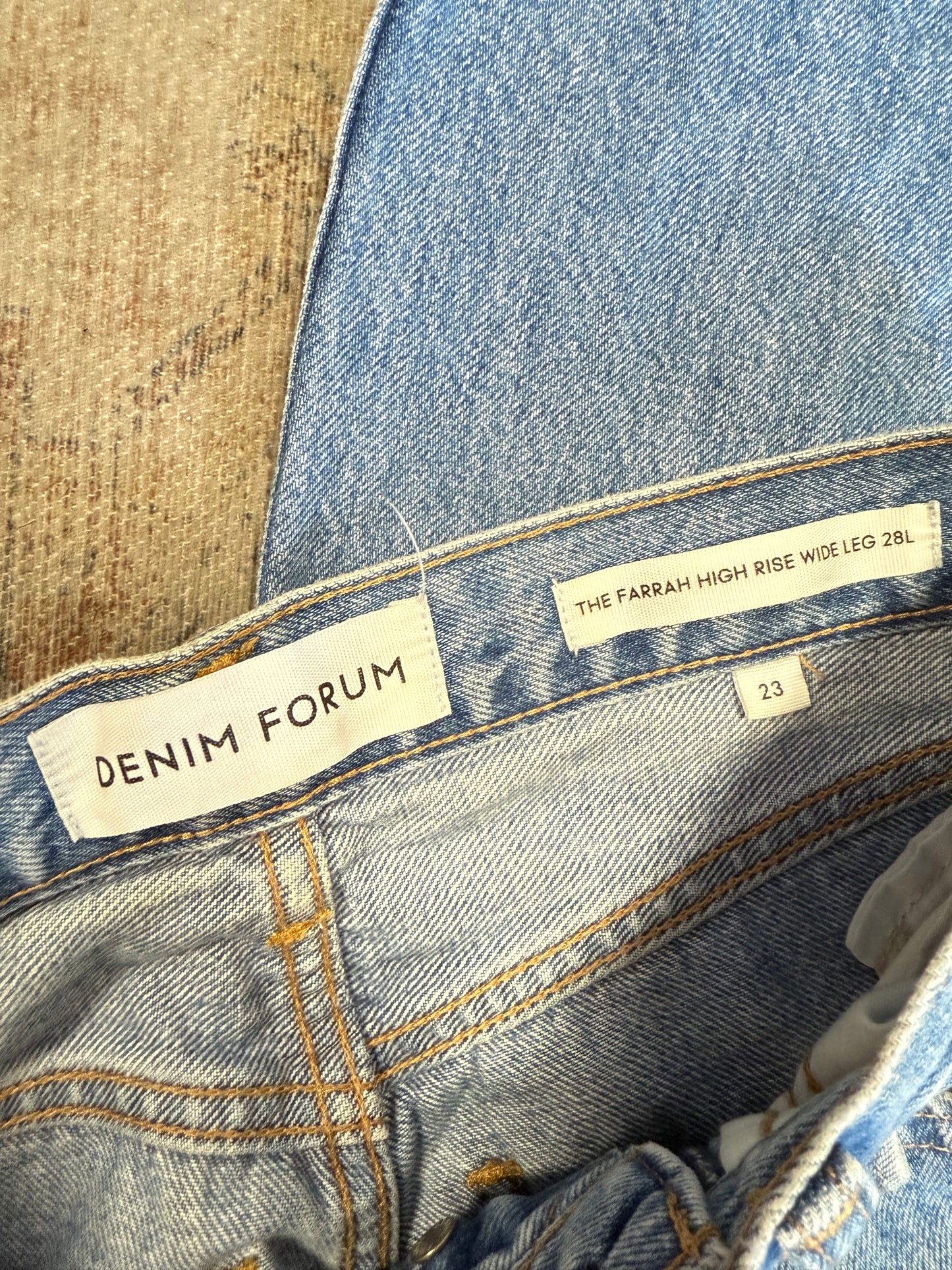 Denim Forum Farrah Wide Leg Jeans (23x28)