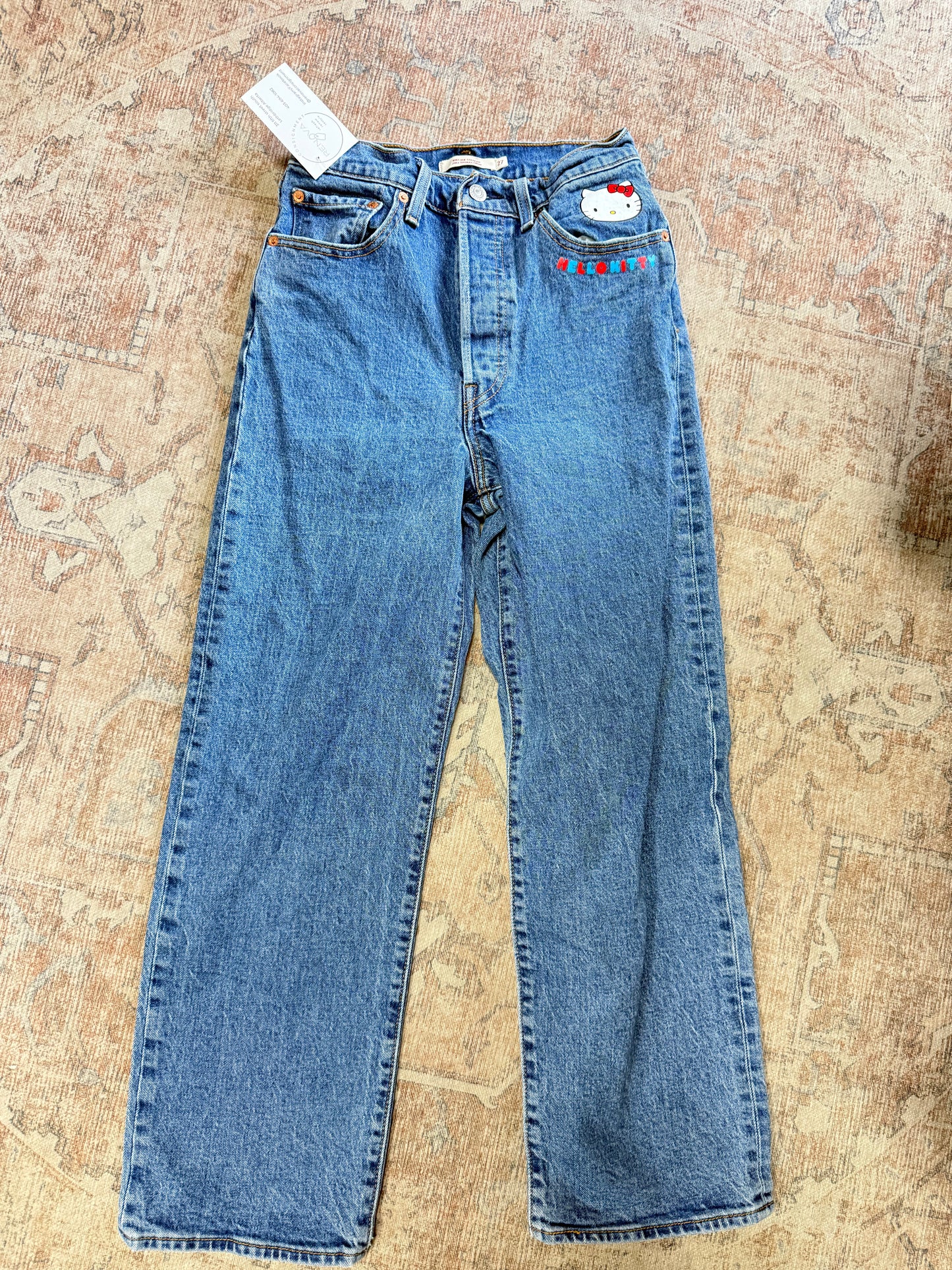Levi’s Hello Kitty Ribcage Straight HR Jeans (27x27)