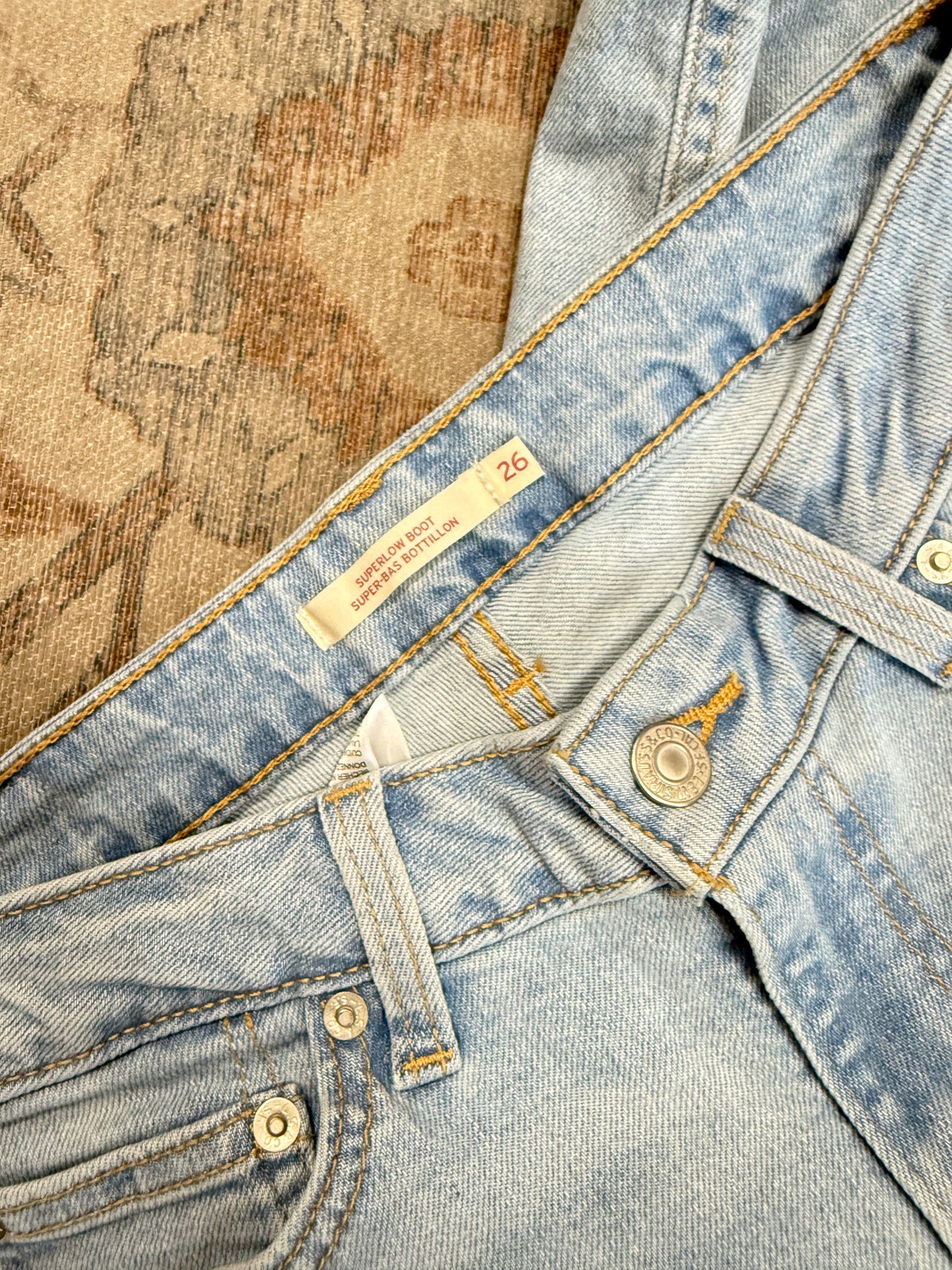 Levi Superlow Bootcut Jeans (26x27)