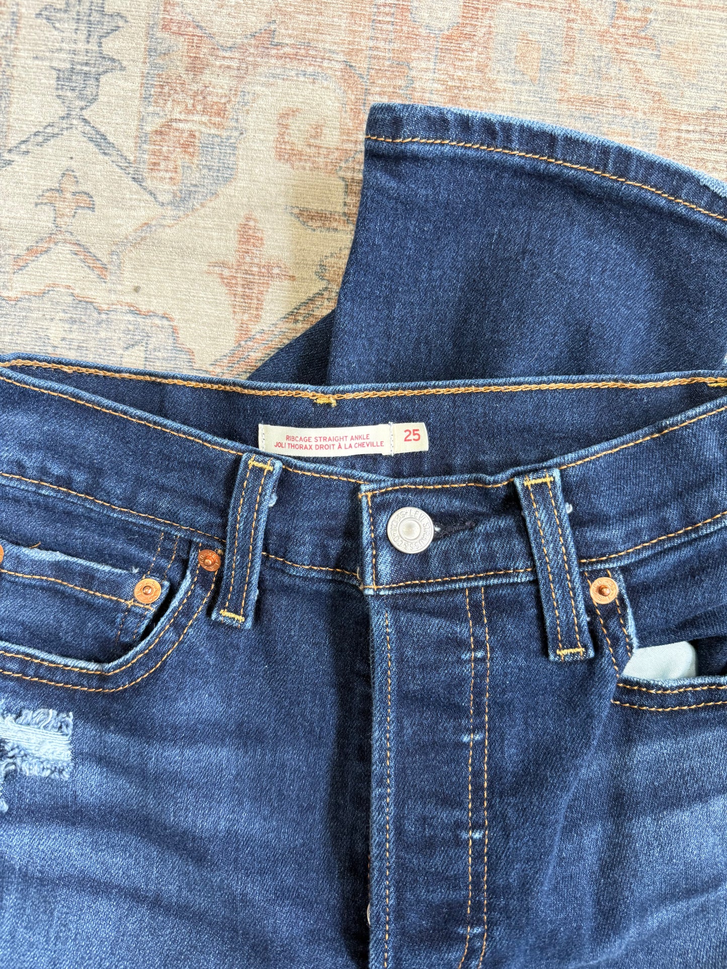 Levi Ribcage Straight HR Jeans (25x26)