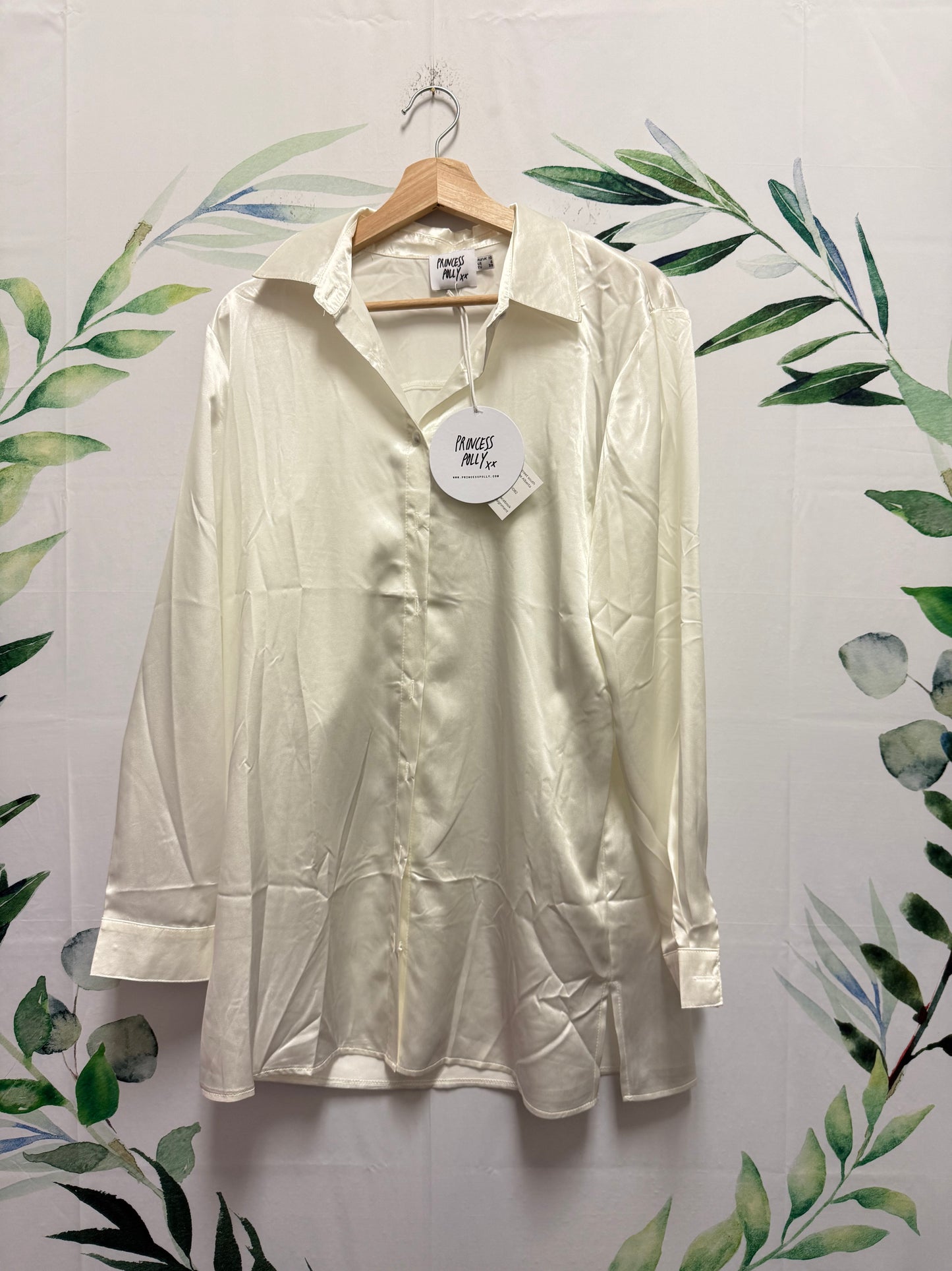Princess Polly Satin Shirt Mini Dress (6)