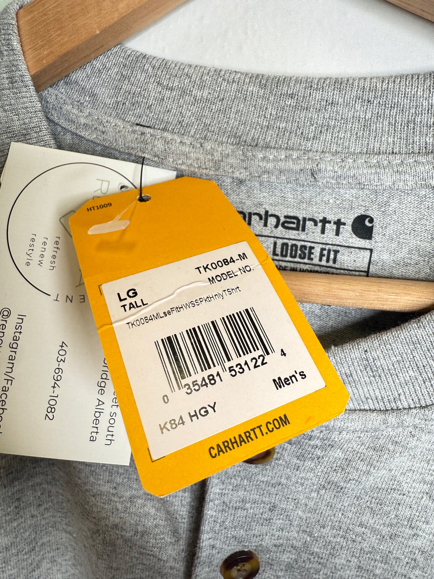 Carhartt Loose Pocket Tee (L Tall)