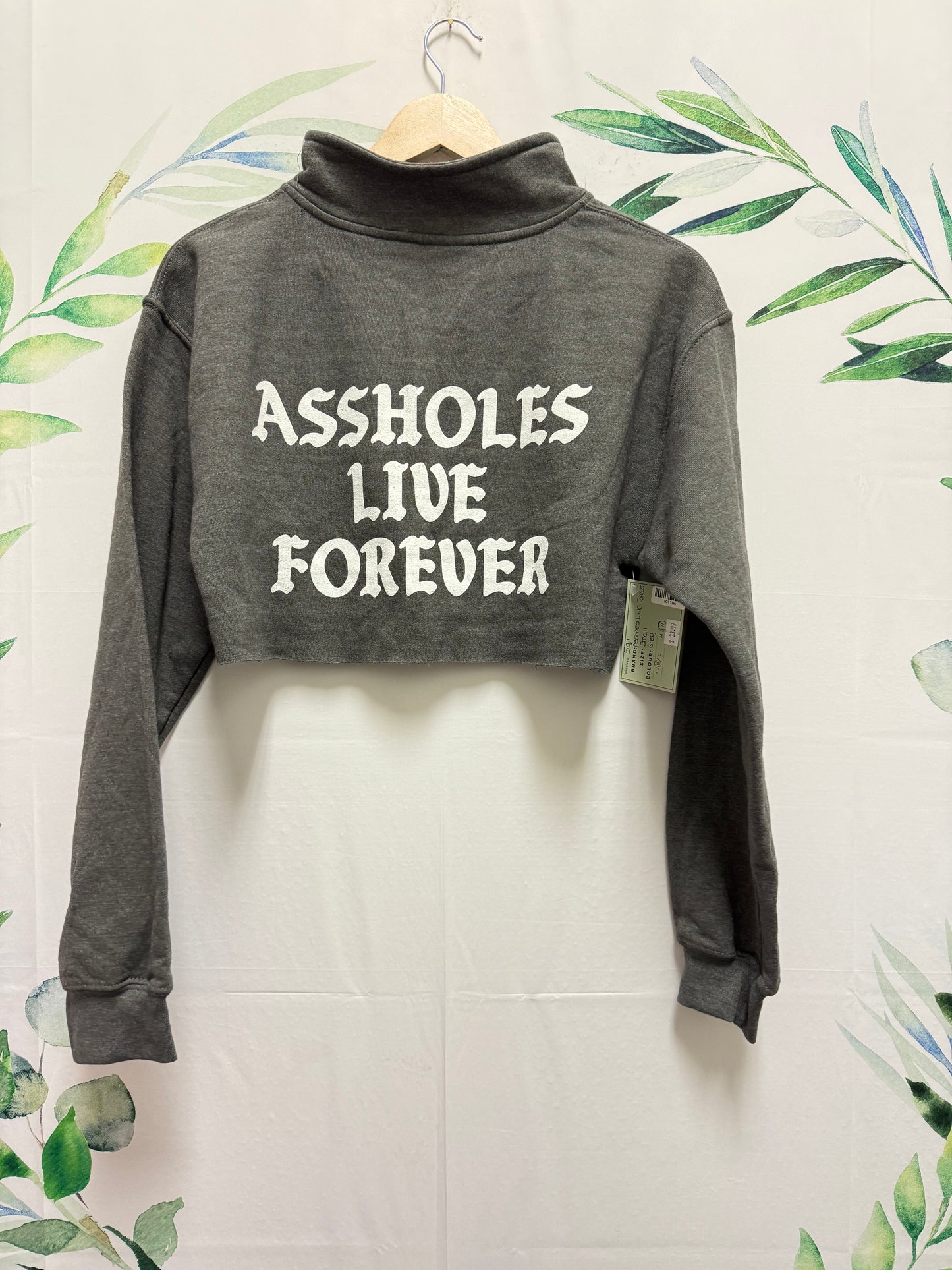 Assholes Live Forever Half Zip (S)