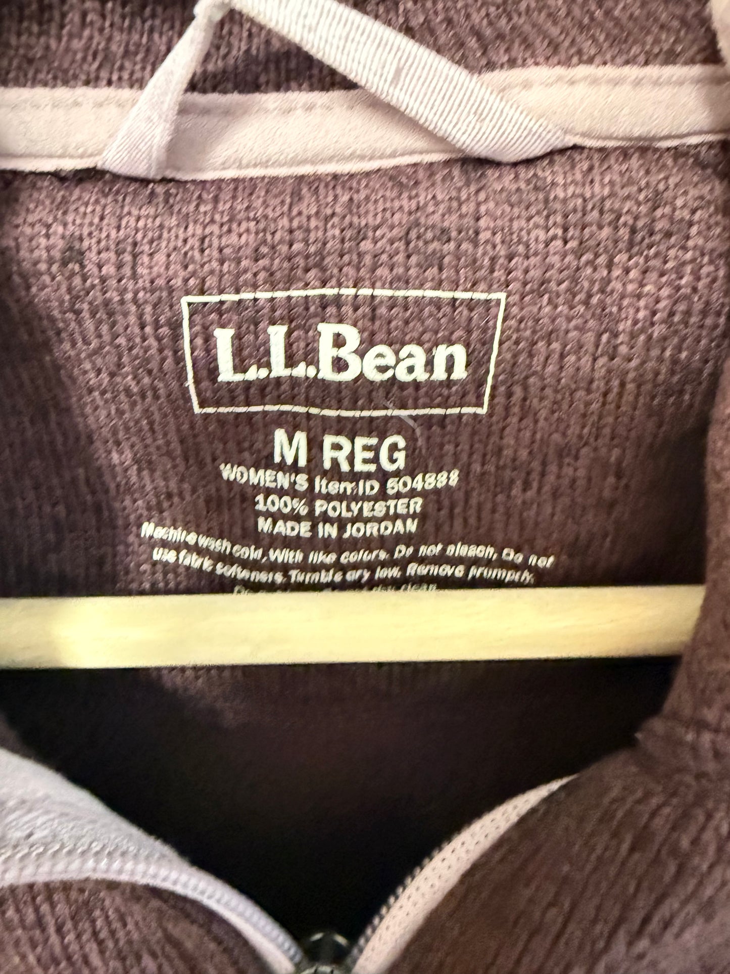 LL Bean Fleece Zip Up Jacket (M)