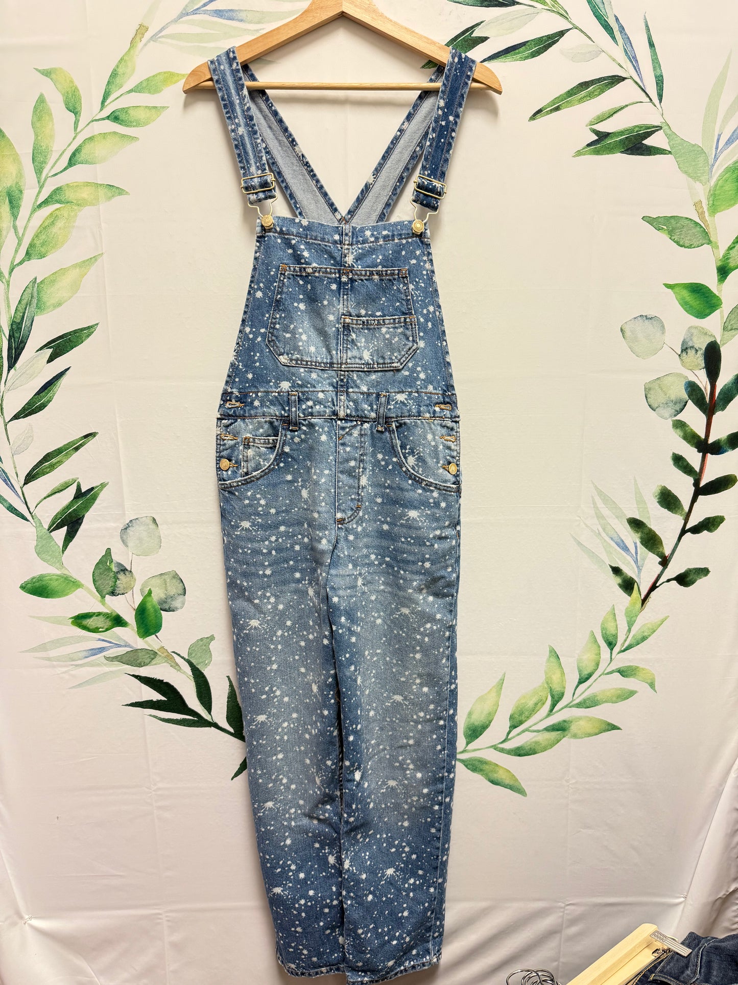 Free People Denim Overalls (XS)