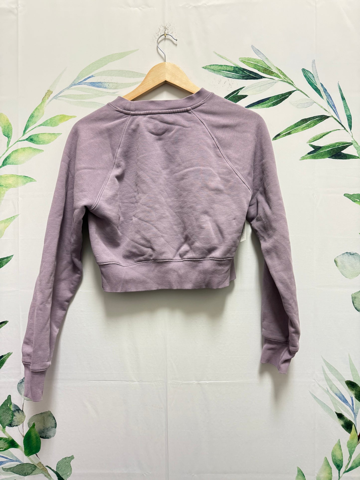 Aritzia TNA Cozyfleece Cropped Crew (S)