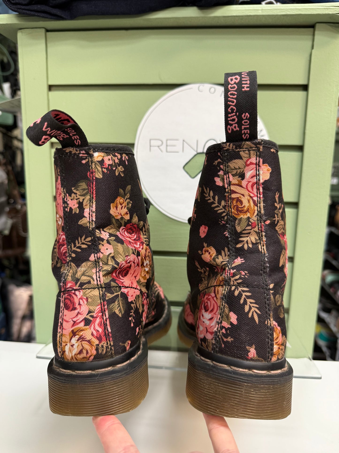 Doc Martens 1460 Original Fabric Boots (Womens 8)